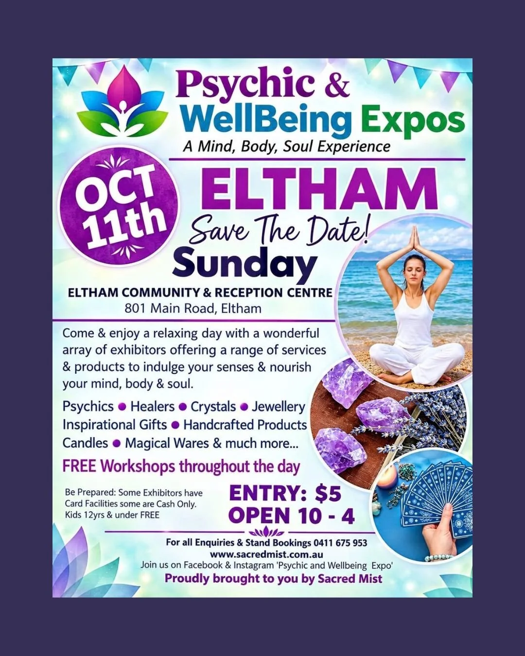 Need another Roll-on? Ready for a new Ritual Spray? Bath Soaks calling?

This Sunday I'll be coming to Eltham with @psychicwellbeingexpos and I'll have all my usual goodness along with loads of stock of my newly created roll ons 💜

Next Sunday I'll 