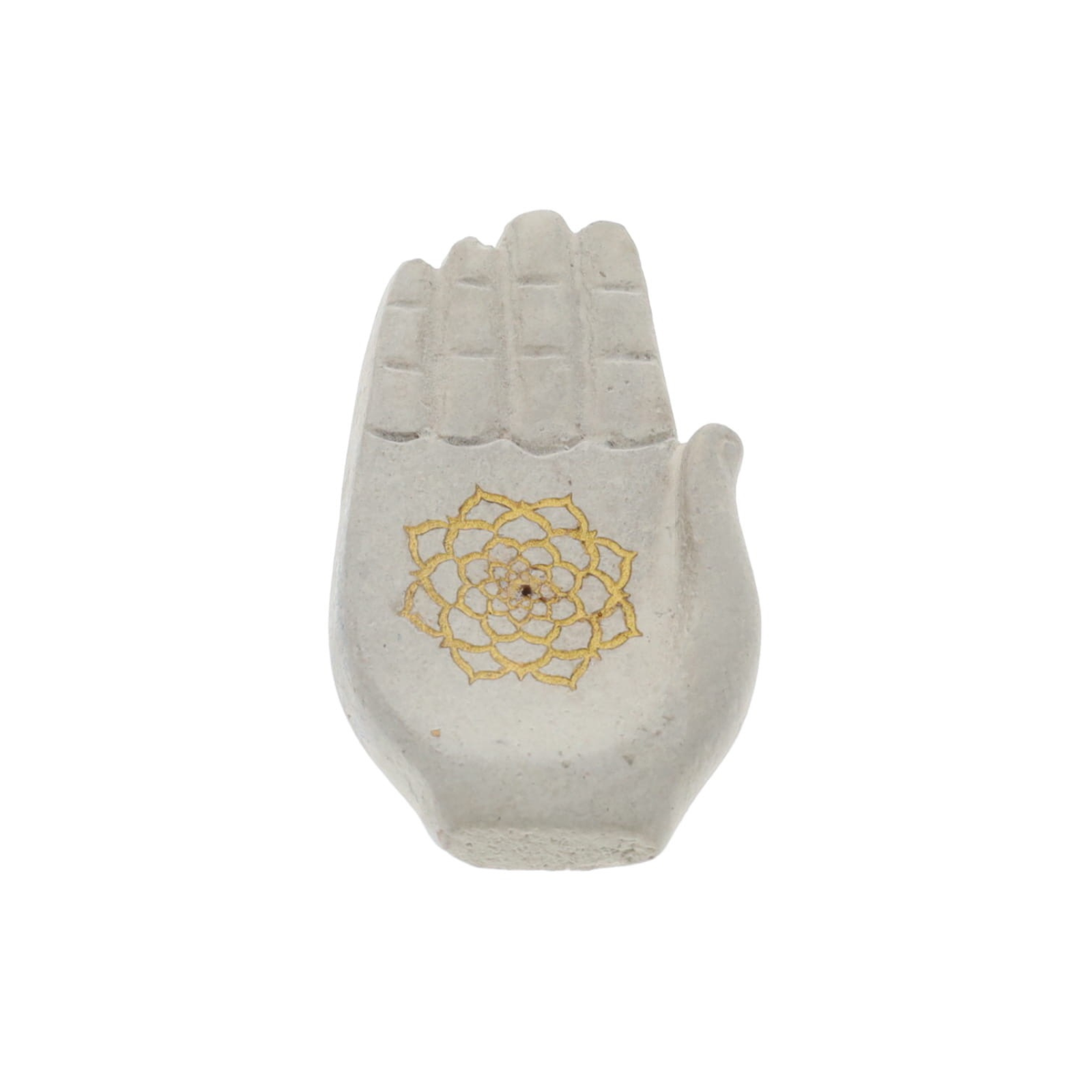 Lotus hand incense burner 7x14cm