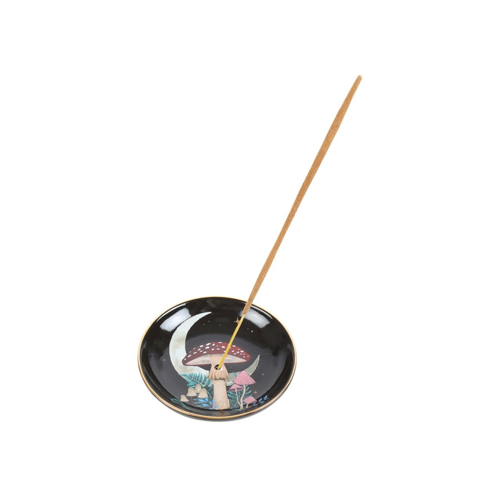 Dark Forest Mushroom Moon incense holder