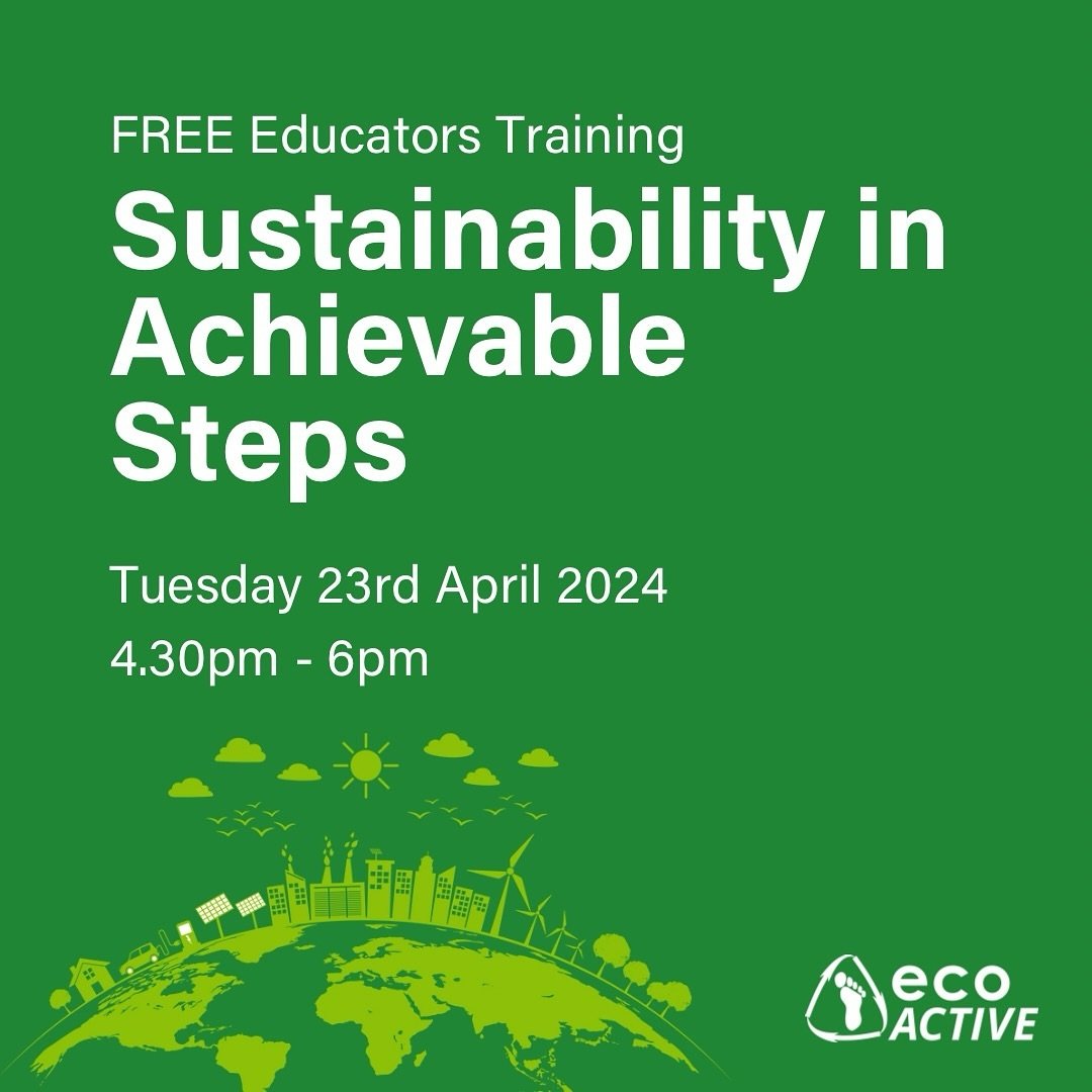 Free training for #teachers and #educators 

Sustainability in Achievable Steps (Tuesday 23rd April 2024, 4.30pm - 6pm)

See story for link 👀

The second session delves into the practical aspects of sustainability, breaking down the concept into ach