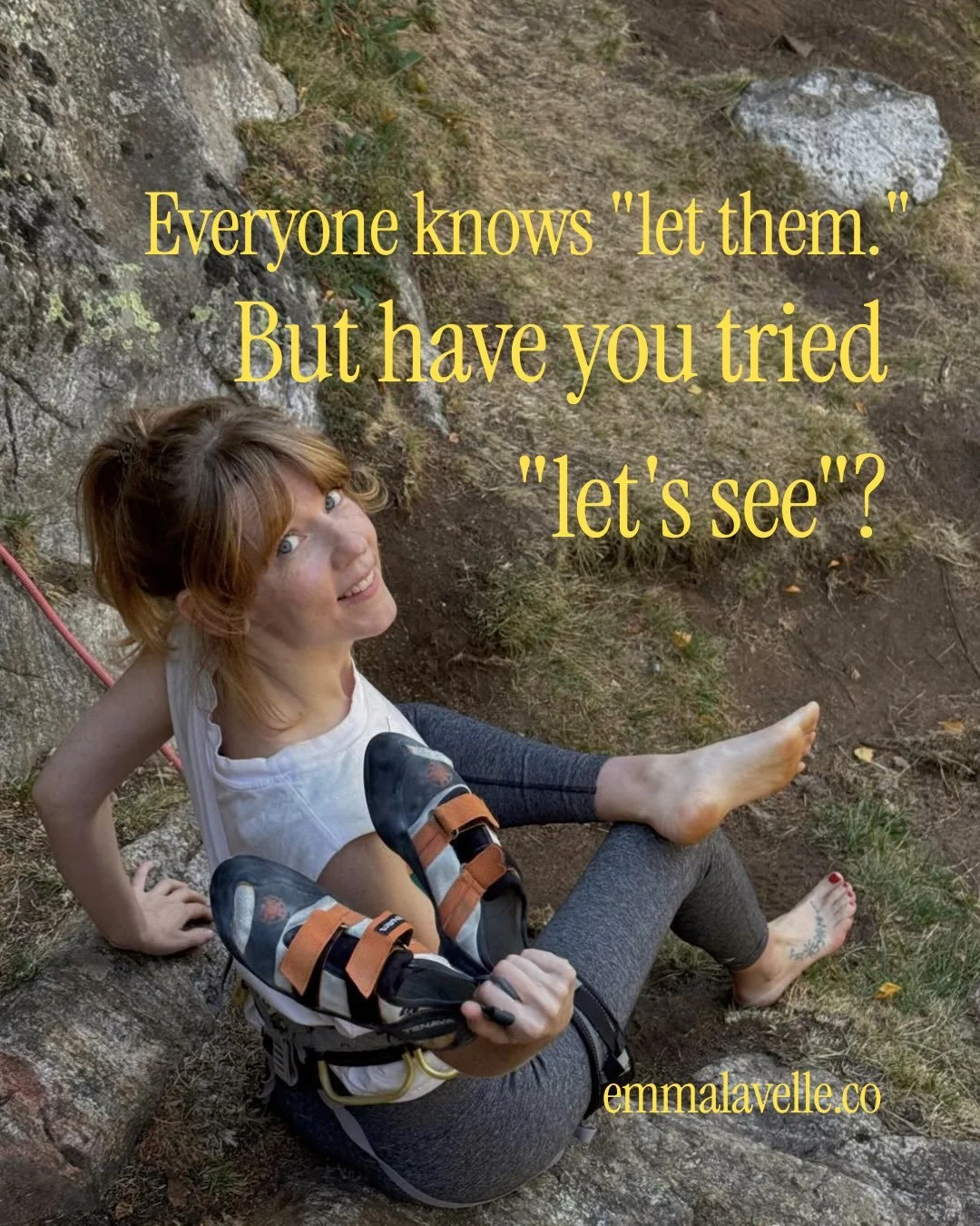 Let&rsquo;s see is the most powerful little phrase in your toolkit, it moves the needle from forcing and fear to curiosity and movement.

It&rsquo;s so simple so we don&rsquo;t use it, but when we do? Magic.

And the last slide is the now infamous ja