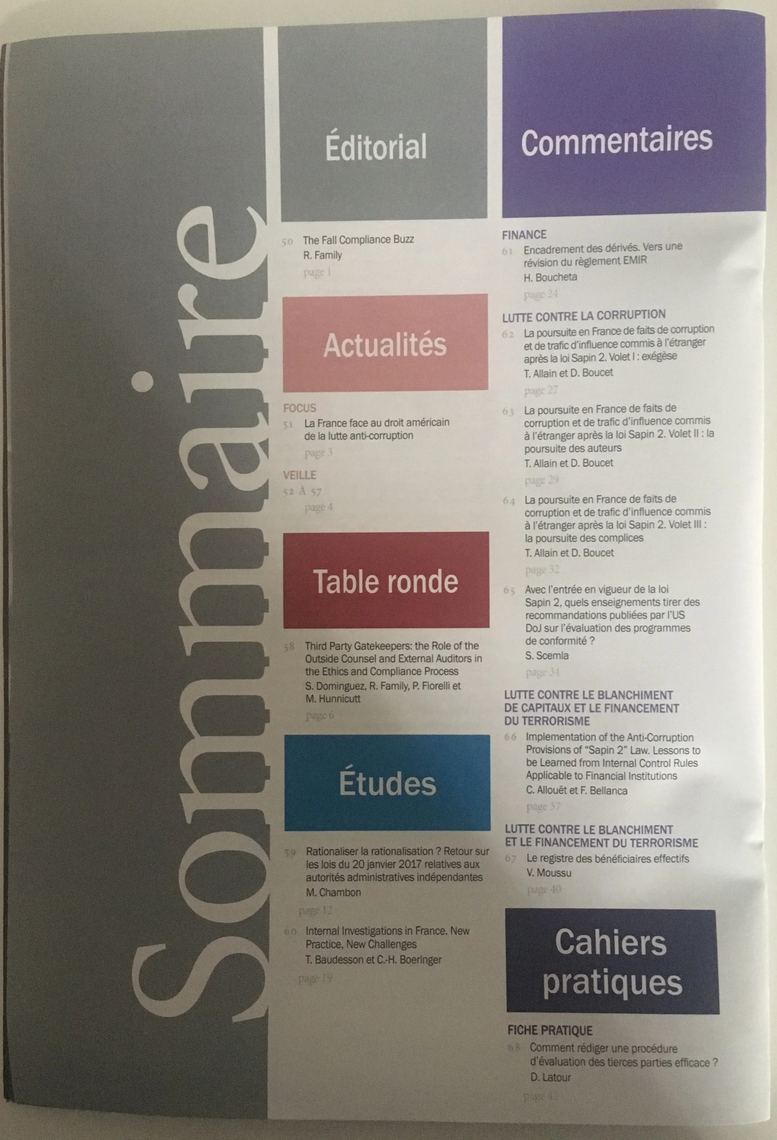 Nouveau numéro de la RICEA