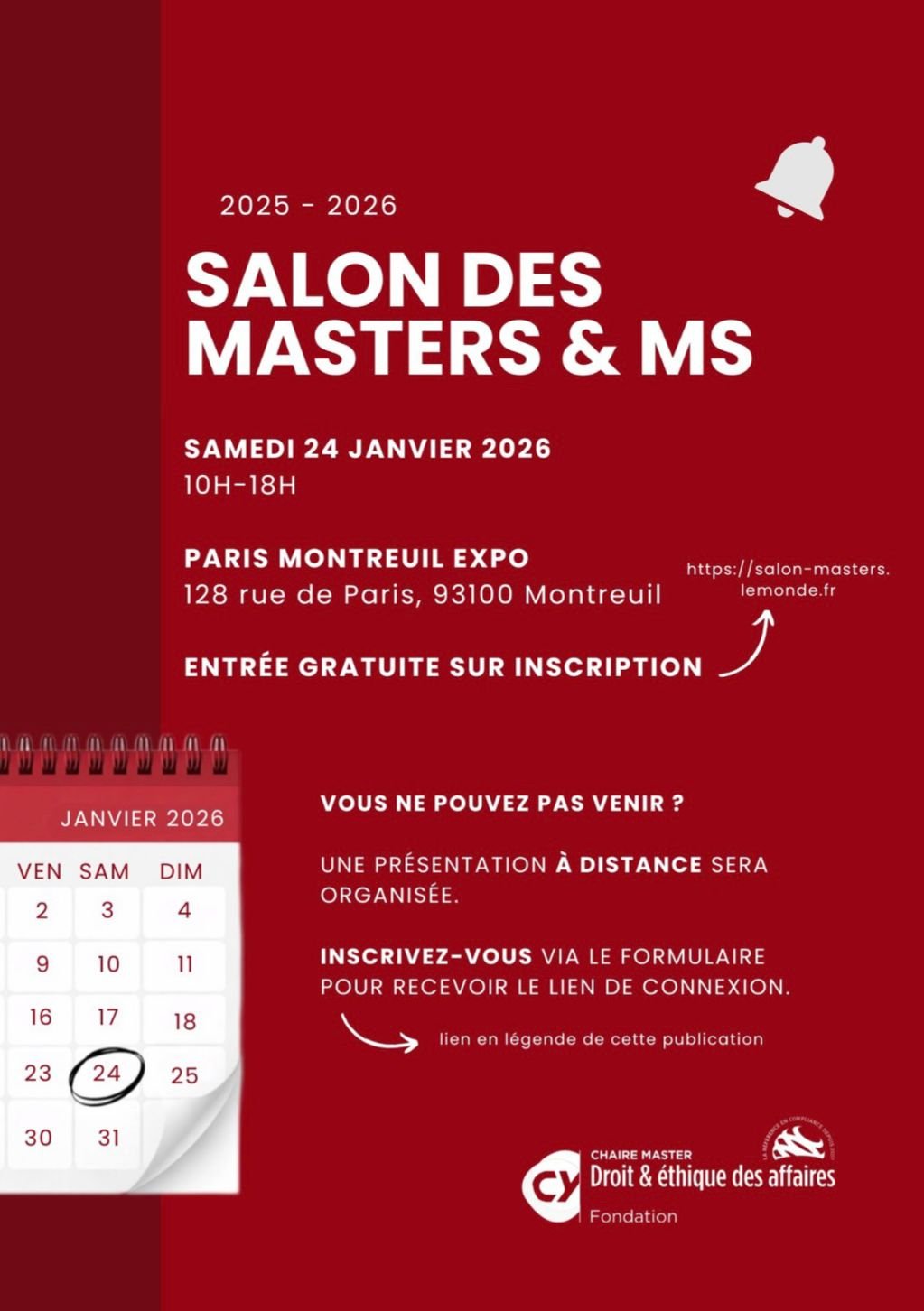 LE MDEA PRESENT AU SALON DES MASTERS &amp; MS !