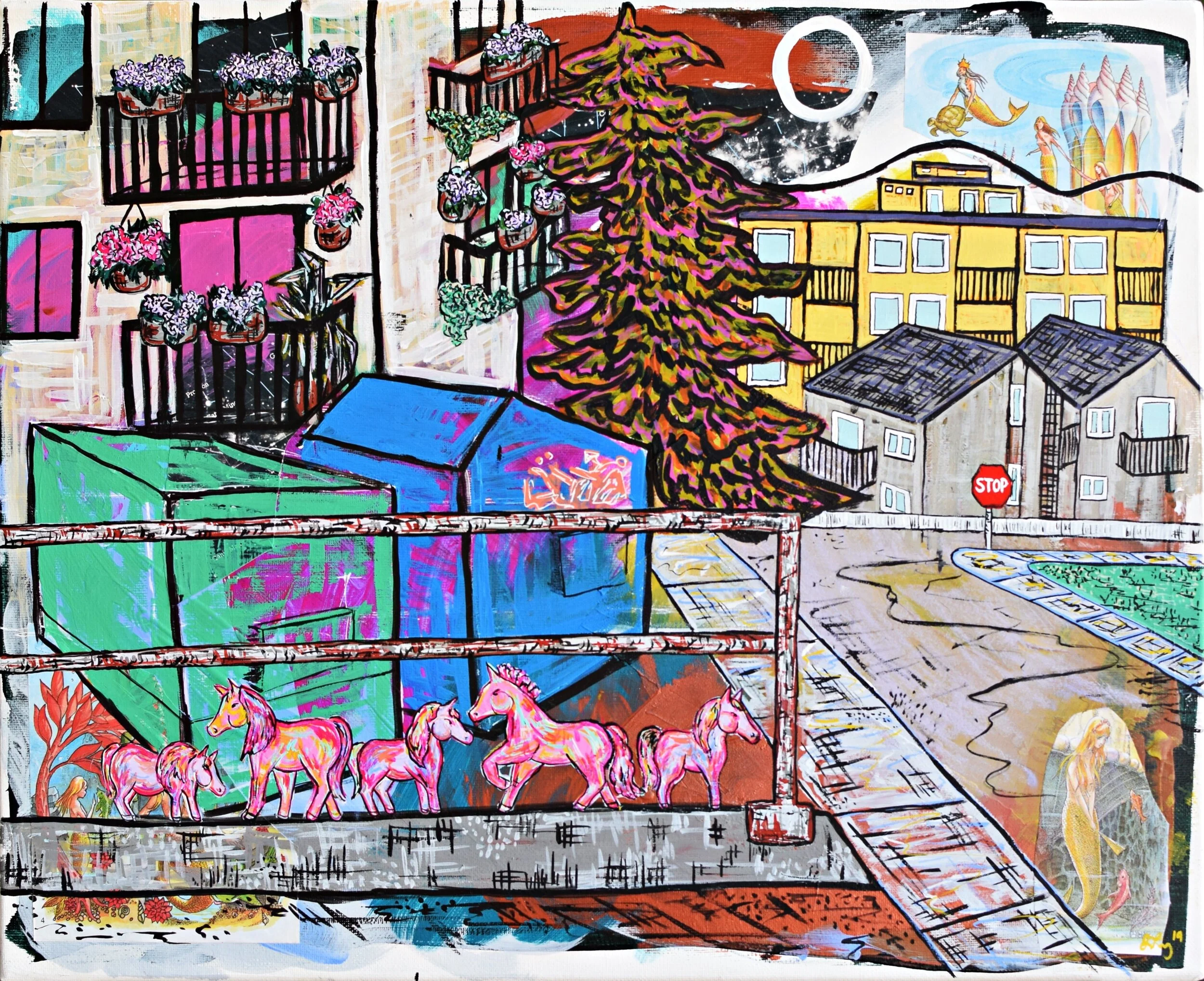 (Behind) 1836 Pandosy St - 16 x 20 - 2019 