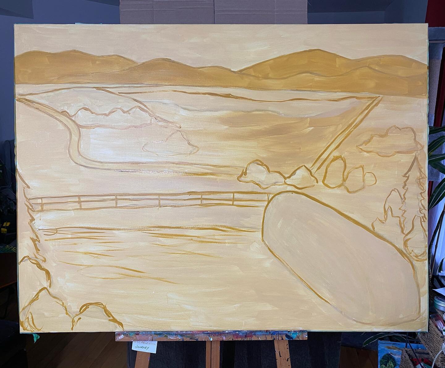 2021 is going to be a good year for commissions. New #wip started today. Going to flip flop between 3 different paintings this weekend. My heart is so full!