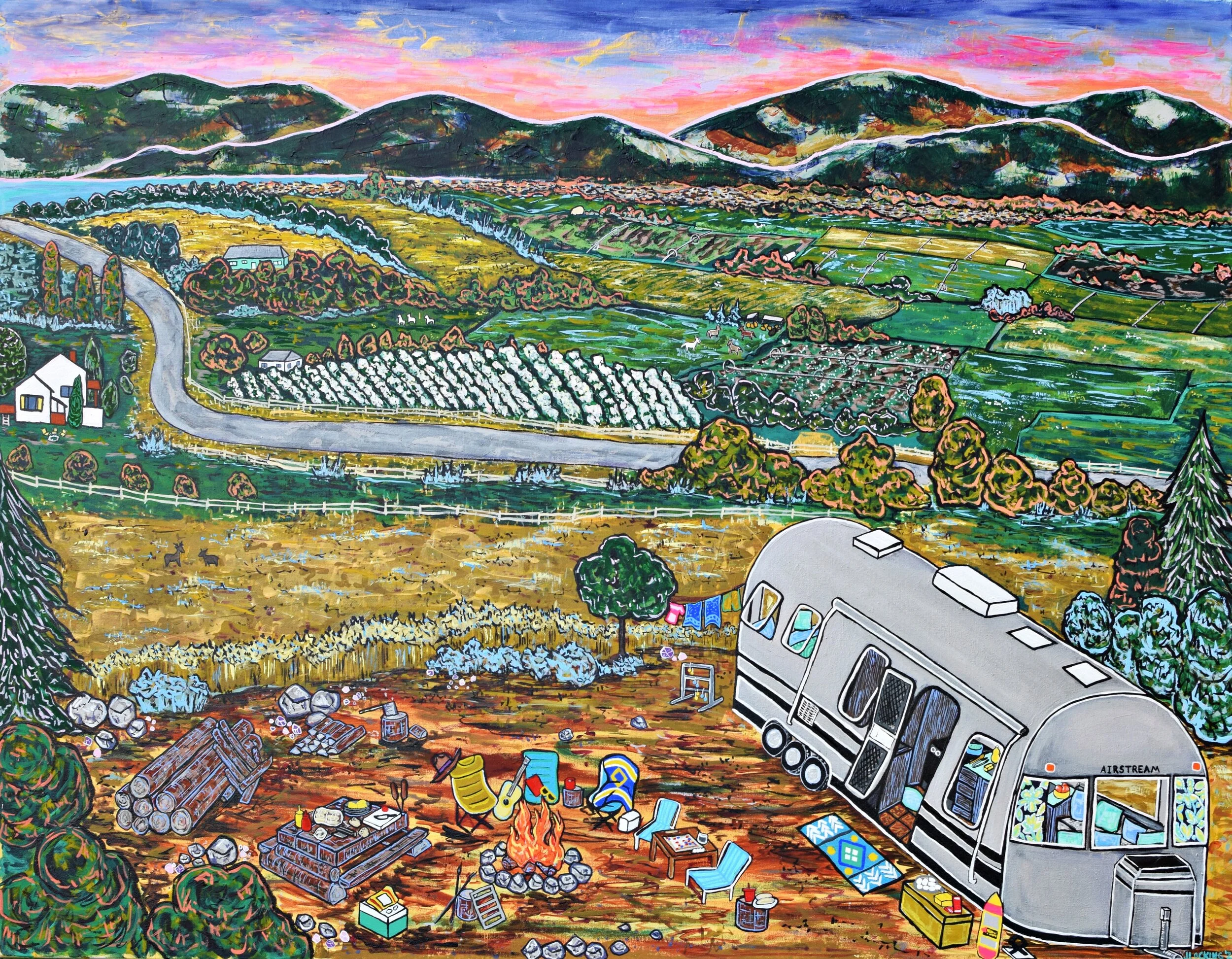 Airstream View, White Tail Drive - 36 x 48 - 2021