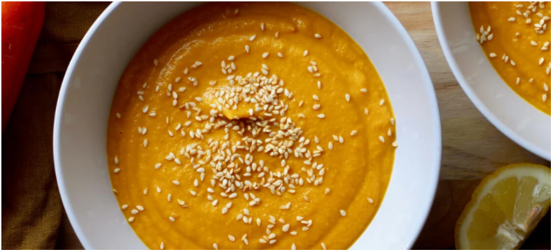 Carrot and white bean soup
