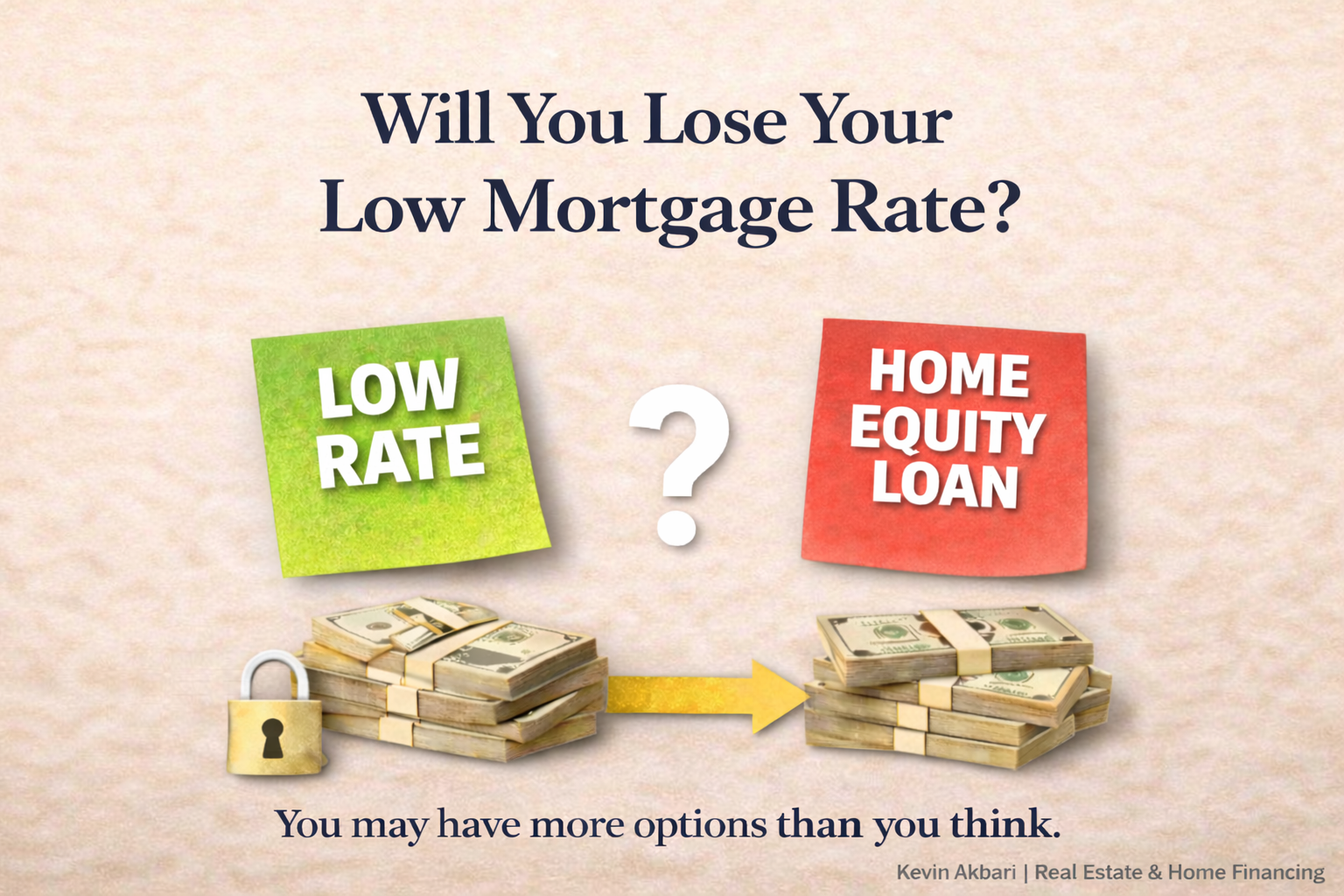 Will a Home Equity Loan Make You Lose Your Low Mortgage Rate?