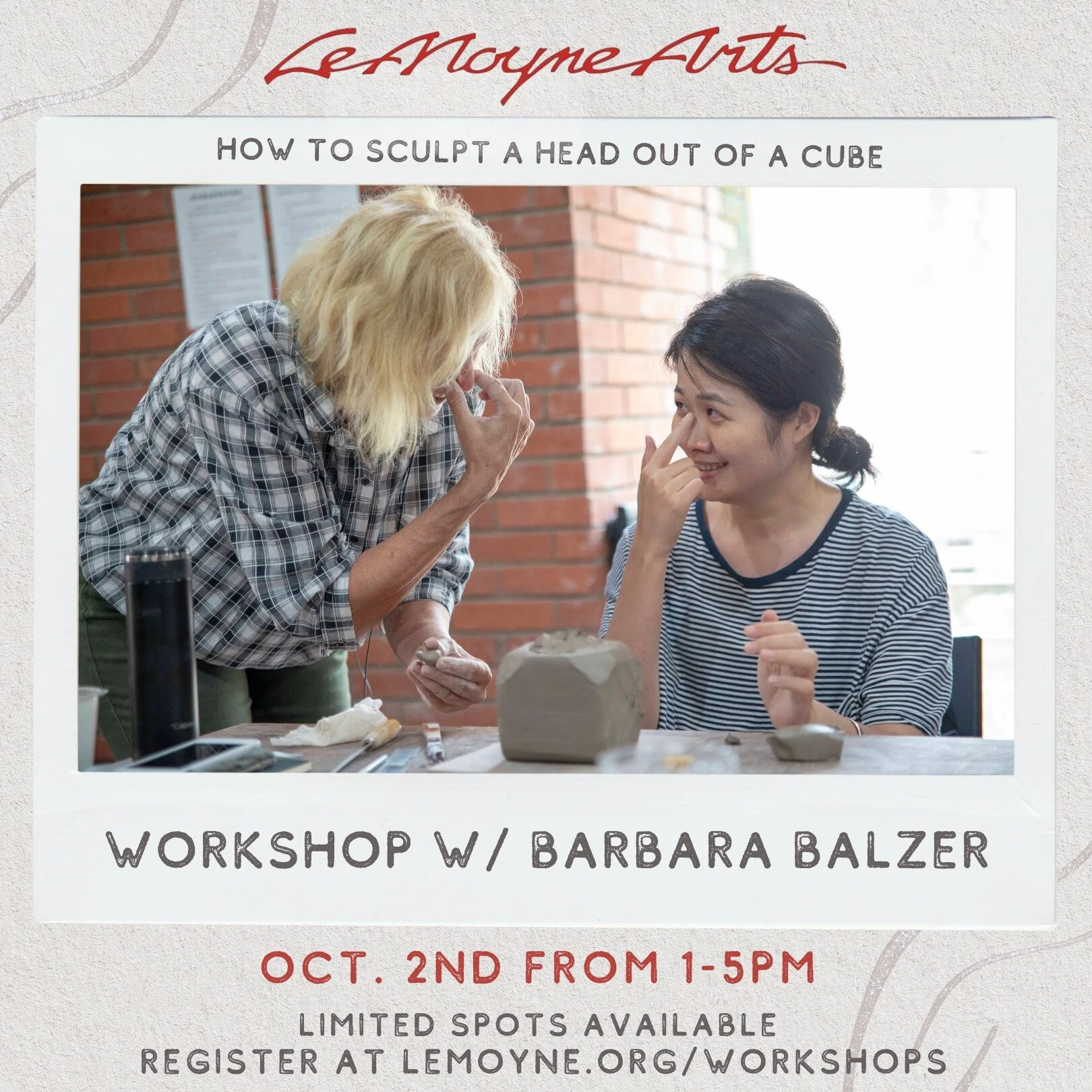 How to Sculpt a Head out of a Cube Workshop with Barbara Balzer