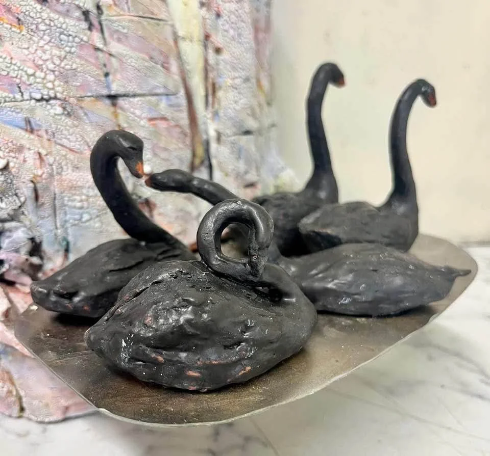  Leda and Her Swans  Detail  2025 