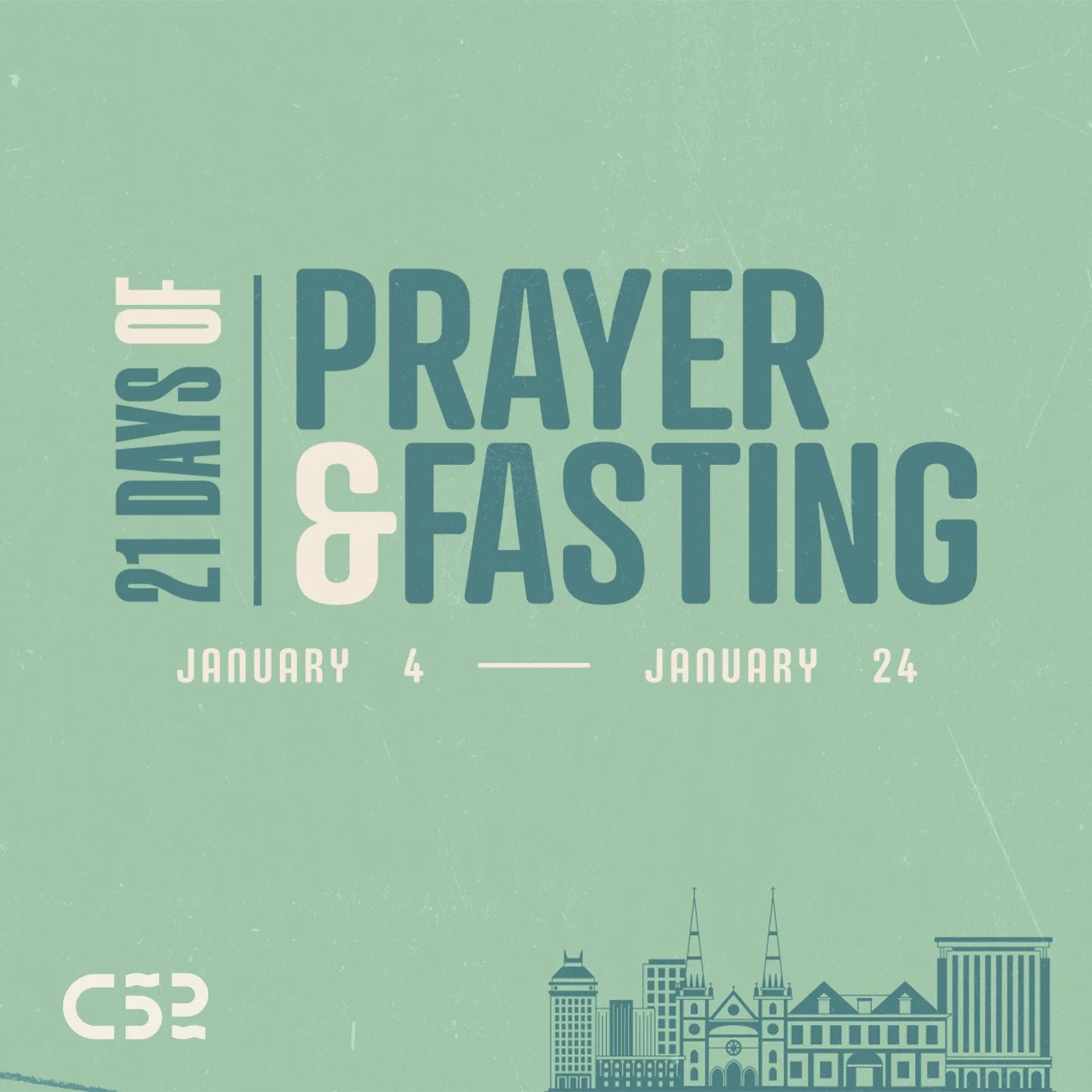Join Church 52 for 21 Days of Prayer and Fasting, January 4-25, as we start the New Year by seeking God together. This is an opportunity to align our hearts with His will and join thousands across Indiana in lifting our voices to Jesus. Let&rsquo;s p