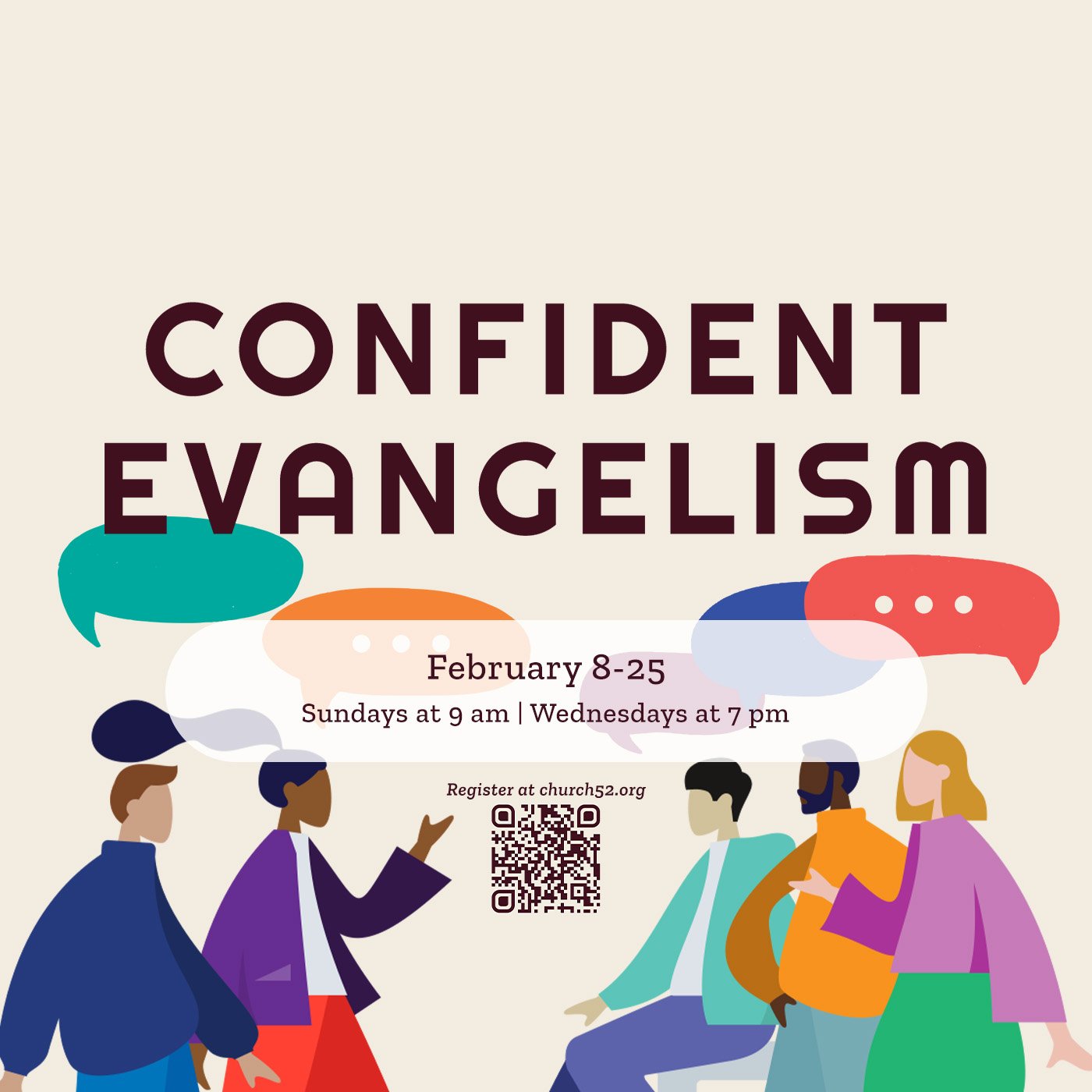 Join us for a 3-week class on the how-to's of evangelism, led by George McCloskey. This practical and encouraging class will equip you to confidently share your faith in everyday life. Sessions will run the last three Sundays of February from 9:00&nd
