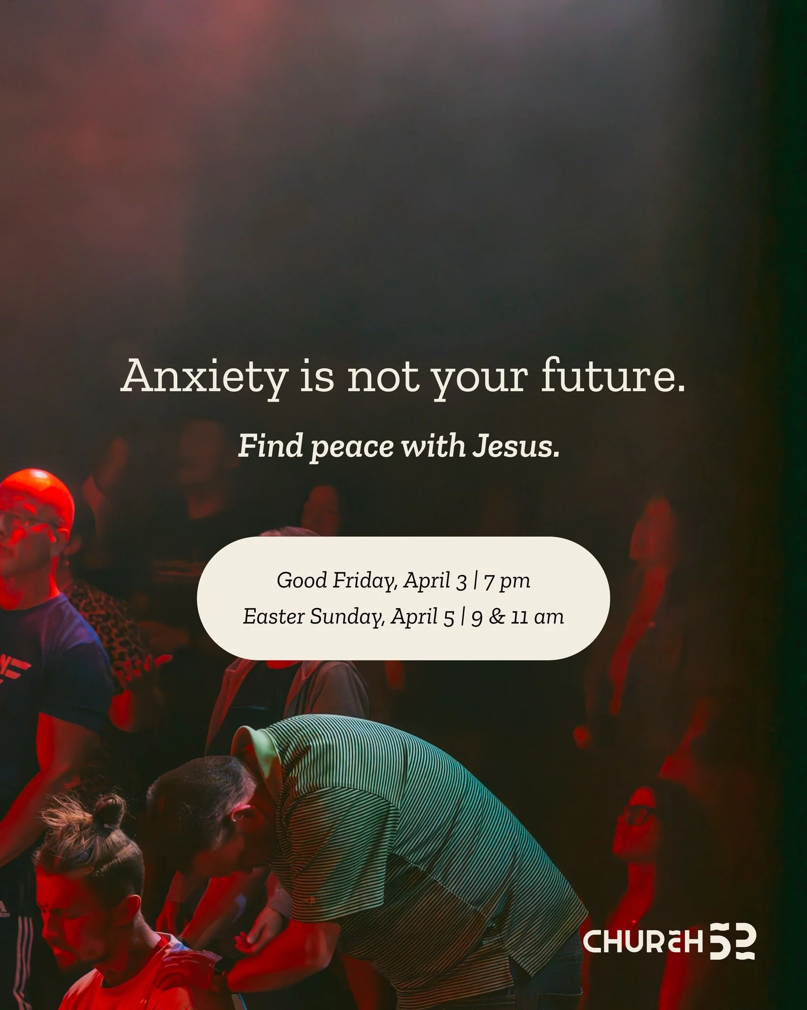 Need peace in your life? Life can feel chaotic, but your heart doesn&rsquo;t have to. Find lasting peace with Jesus this Easter at Church 52.