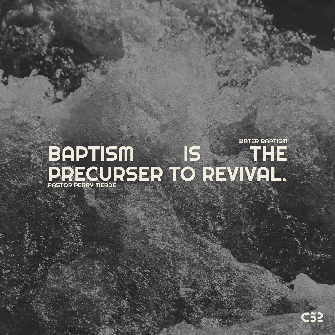 Watch the full sermon "Water Baptism" on our Youtube Channel or listen to the Church 52 Podcast wherever you stream.