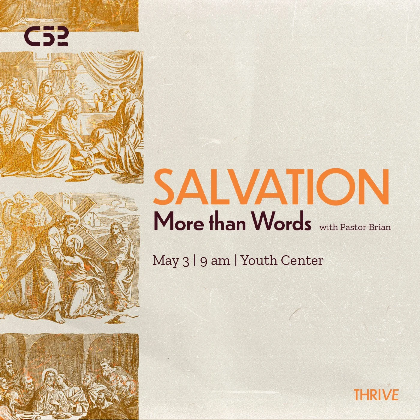 Join us for our first elective discipleship class in our Thrive semester! This one-day class will address such questions as: Does God want everyone to be saved, or only a select few? Are we saved by good works? Can we lose our salvation? And more! Gr