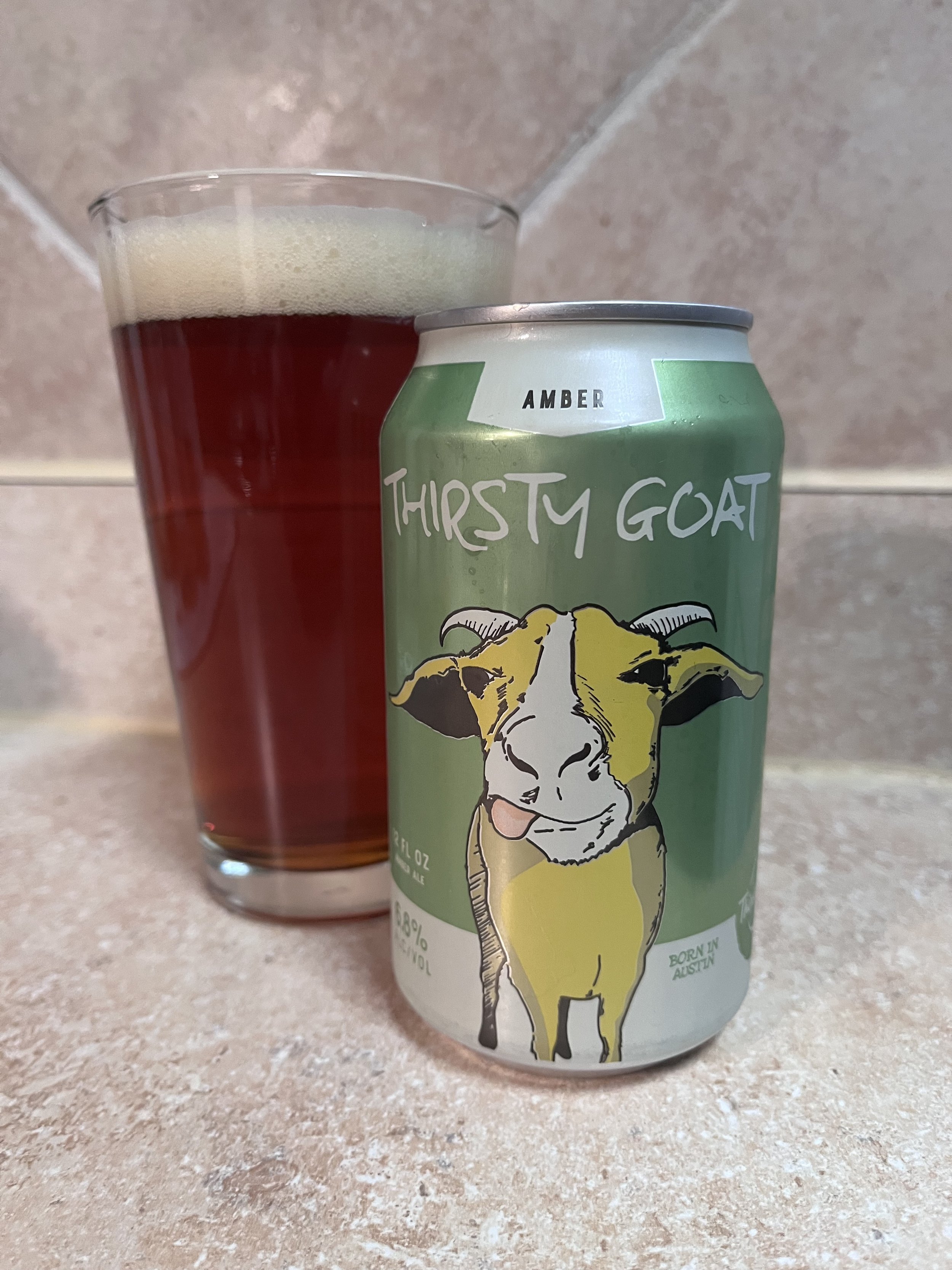 pub glass and beer can
