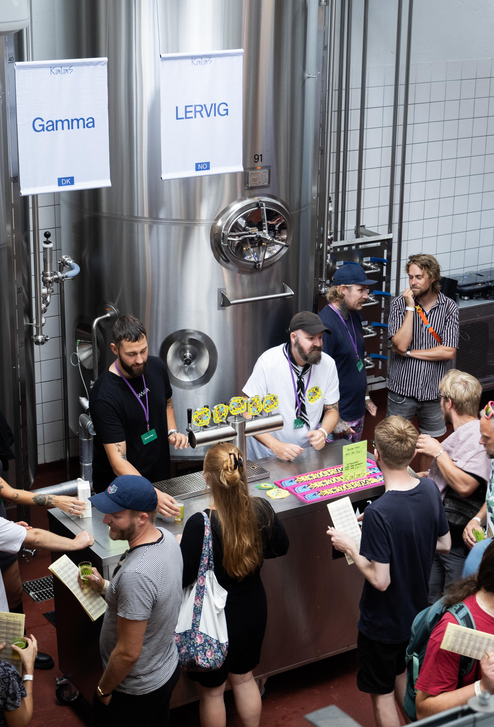 Two breweries serving beers at Kalas beer festival.