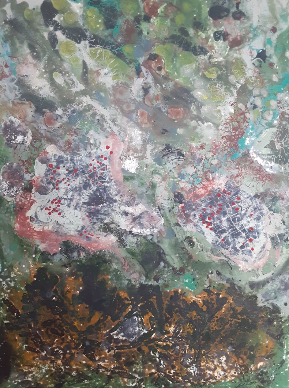 AT MY FEET (GROSMORNE)
acrylic on canvas
40x30inch (102x76cm)
2020