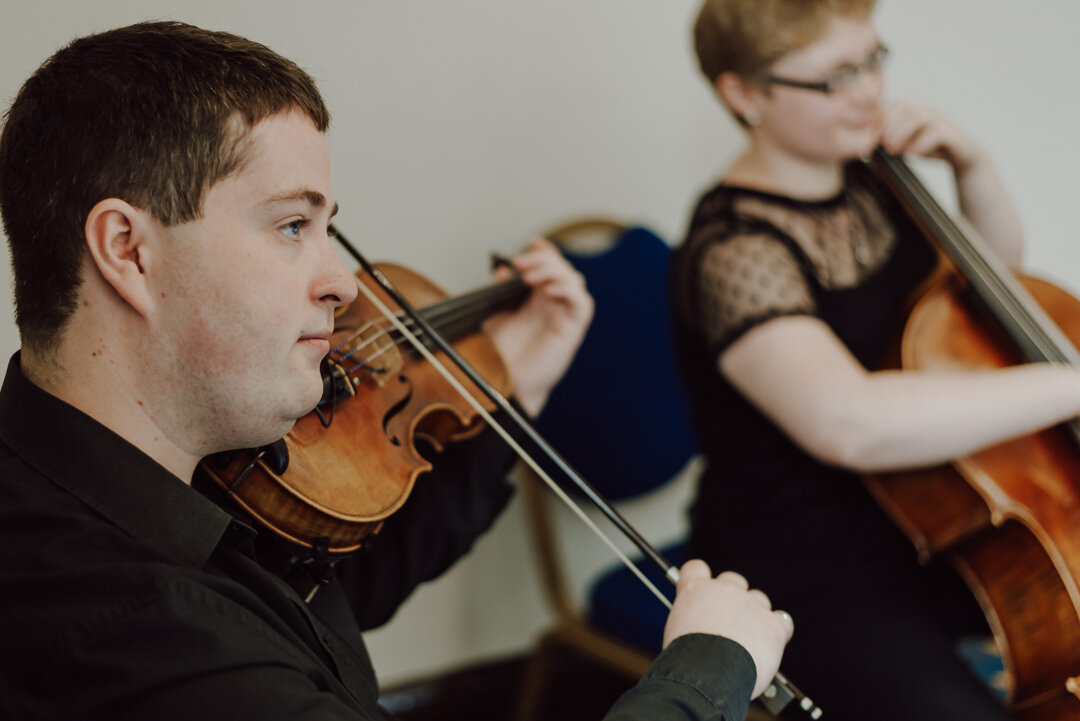 Chapel Hill duo violinists Peterborough Holiday Inn wedding