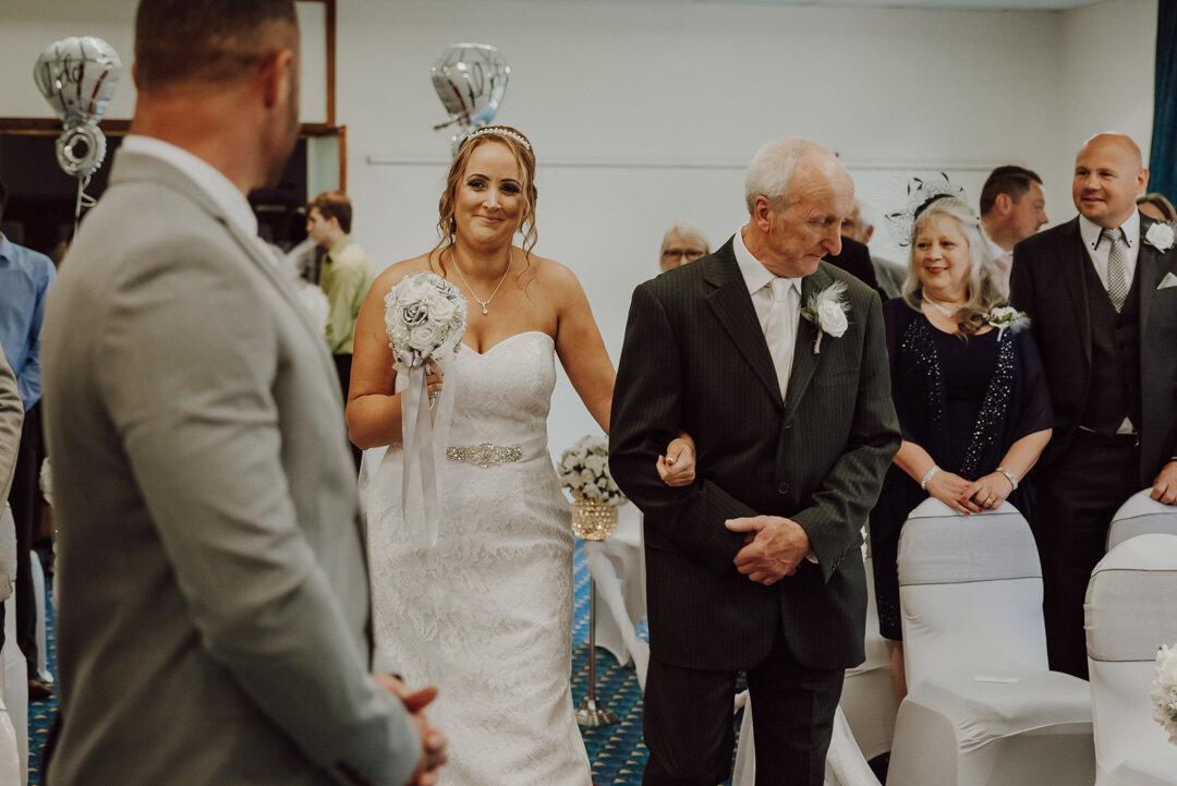 Sand wedding ceremony Holiday Inn Peterborough wedding 