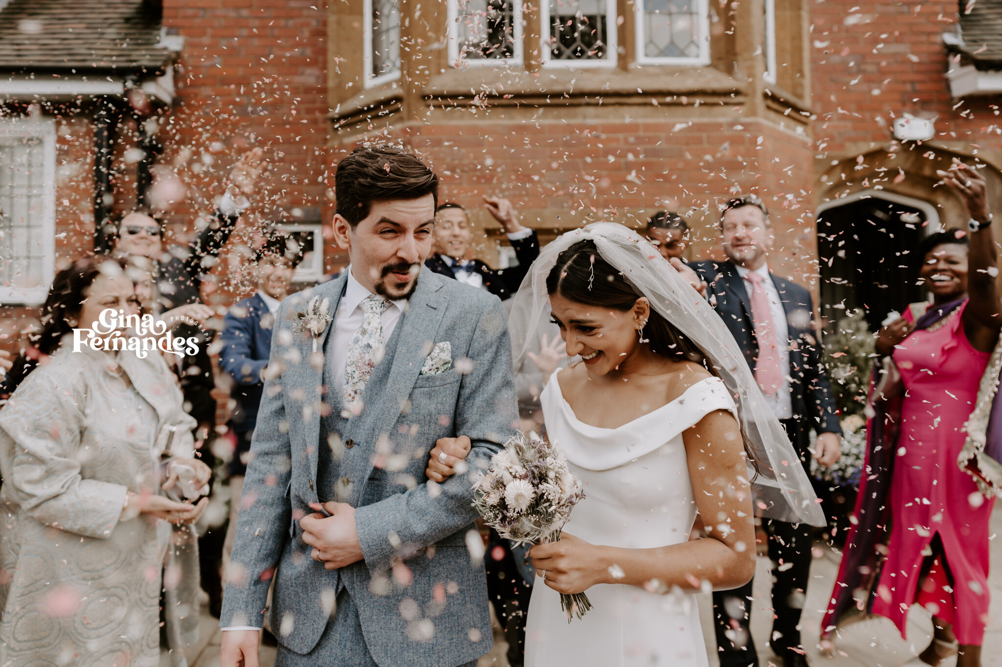 Edgbaston Park Hotel wedding photography confetti 