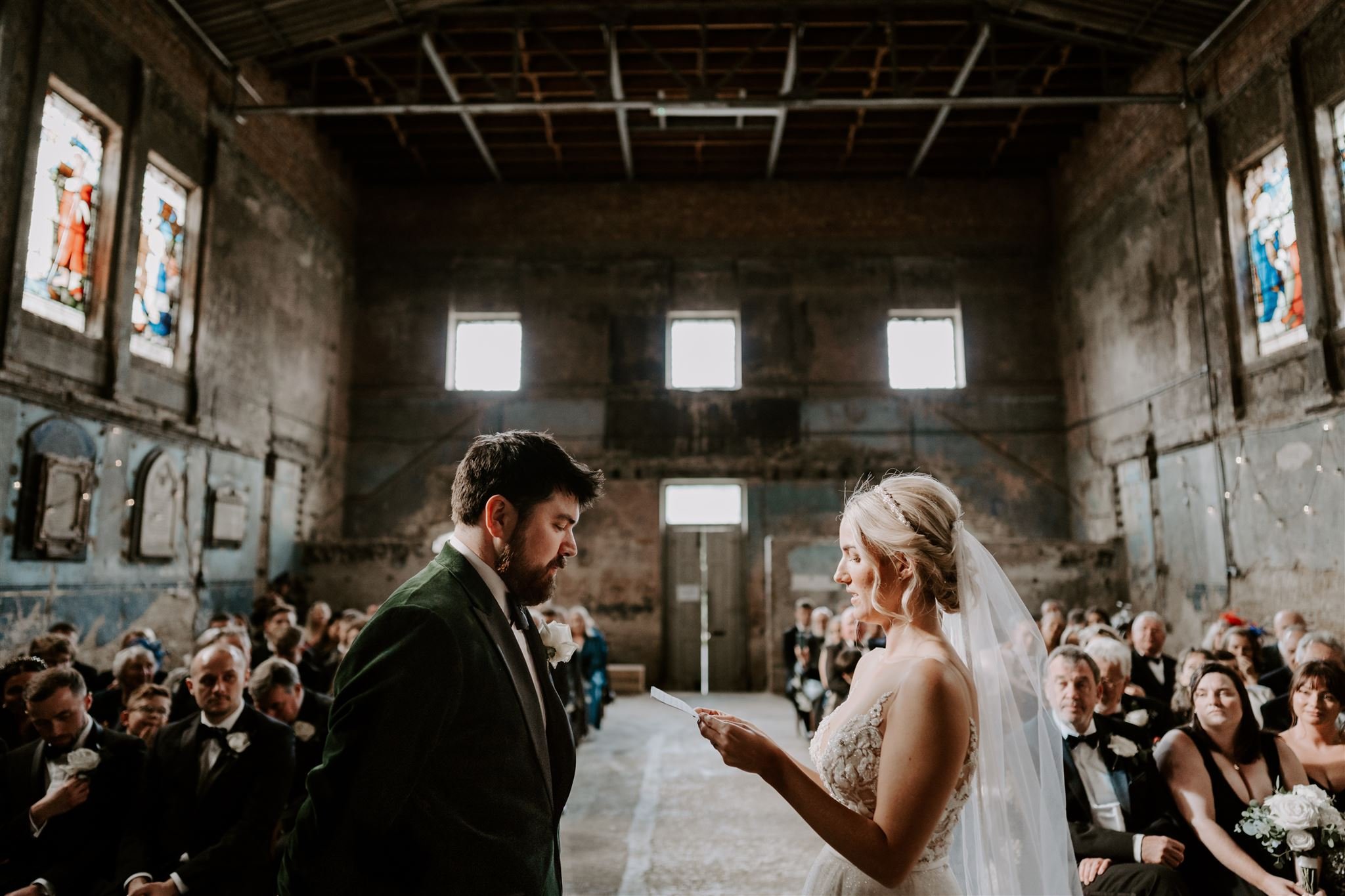 wedding ceremony Asylum Chapel Top London Wedding venue