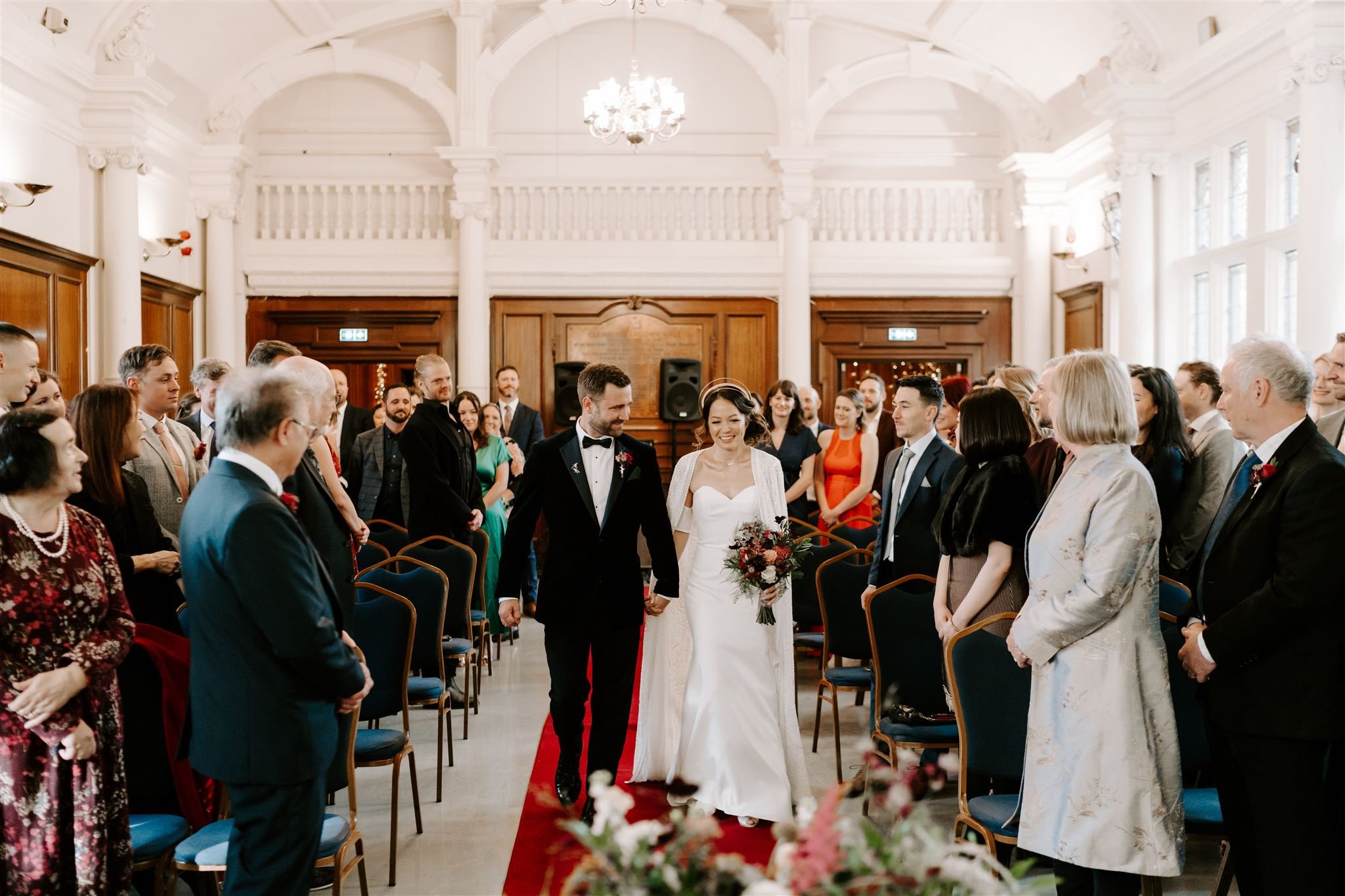 wedding ceremony council chamber room Old Finsbury Town Hall Top London Wedding venue