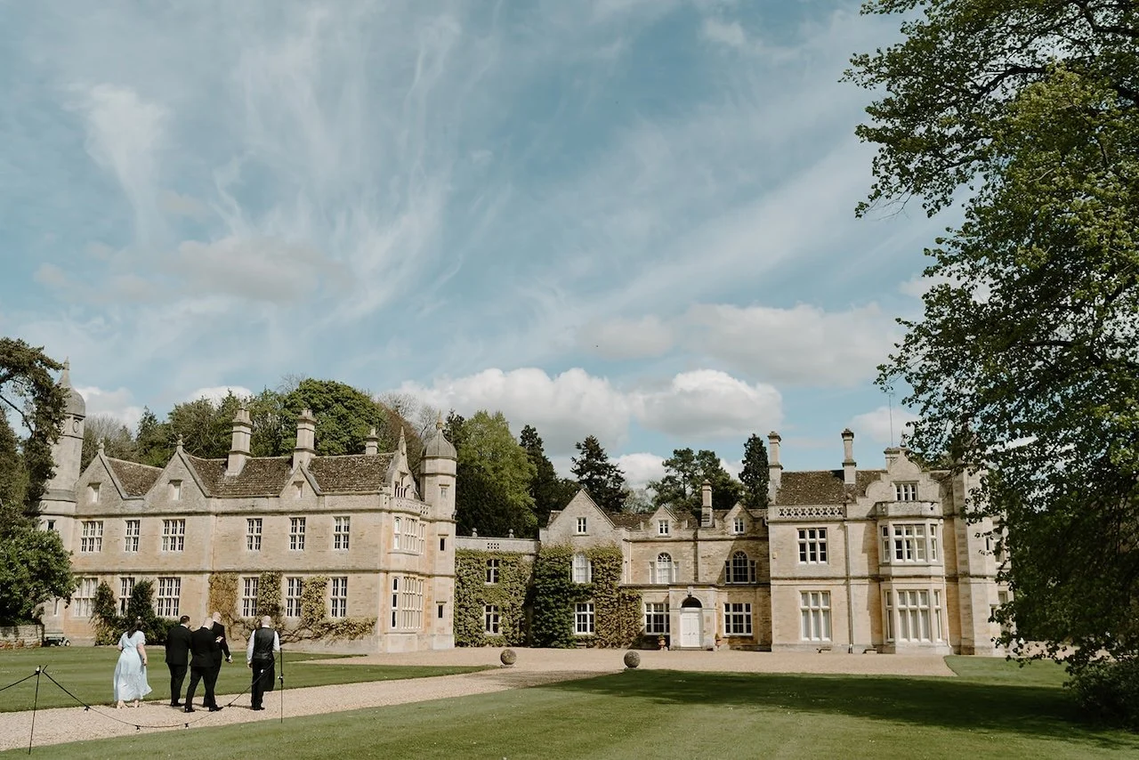 Exton Park house and grounds on a spring wedding day in Rutland.