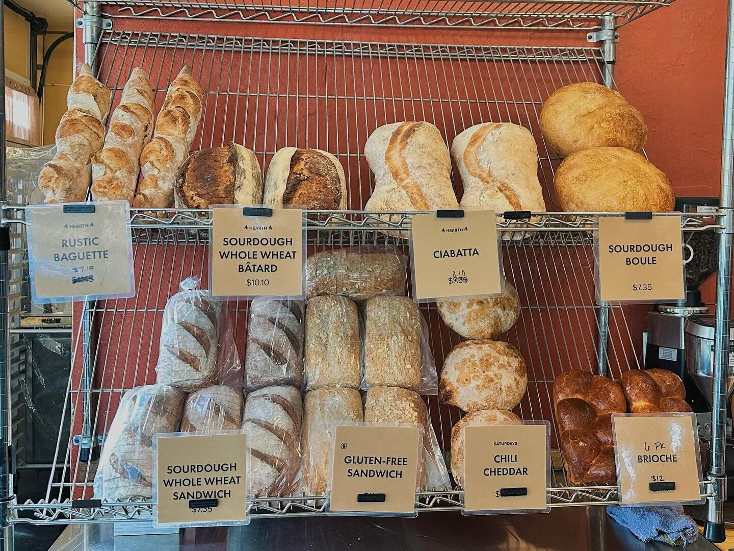 The shelves are stocked, hope to see you soon! 🥖 🍞