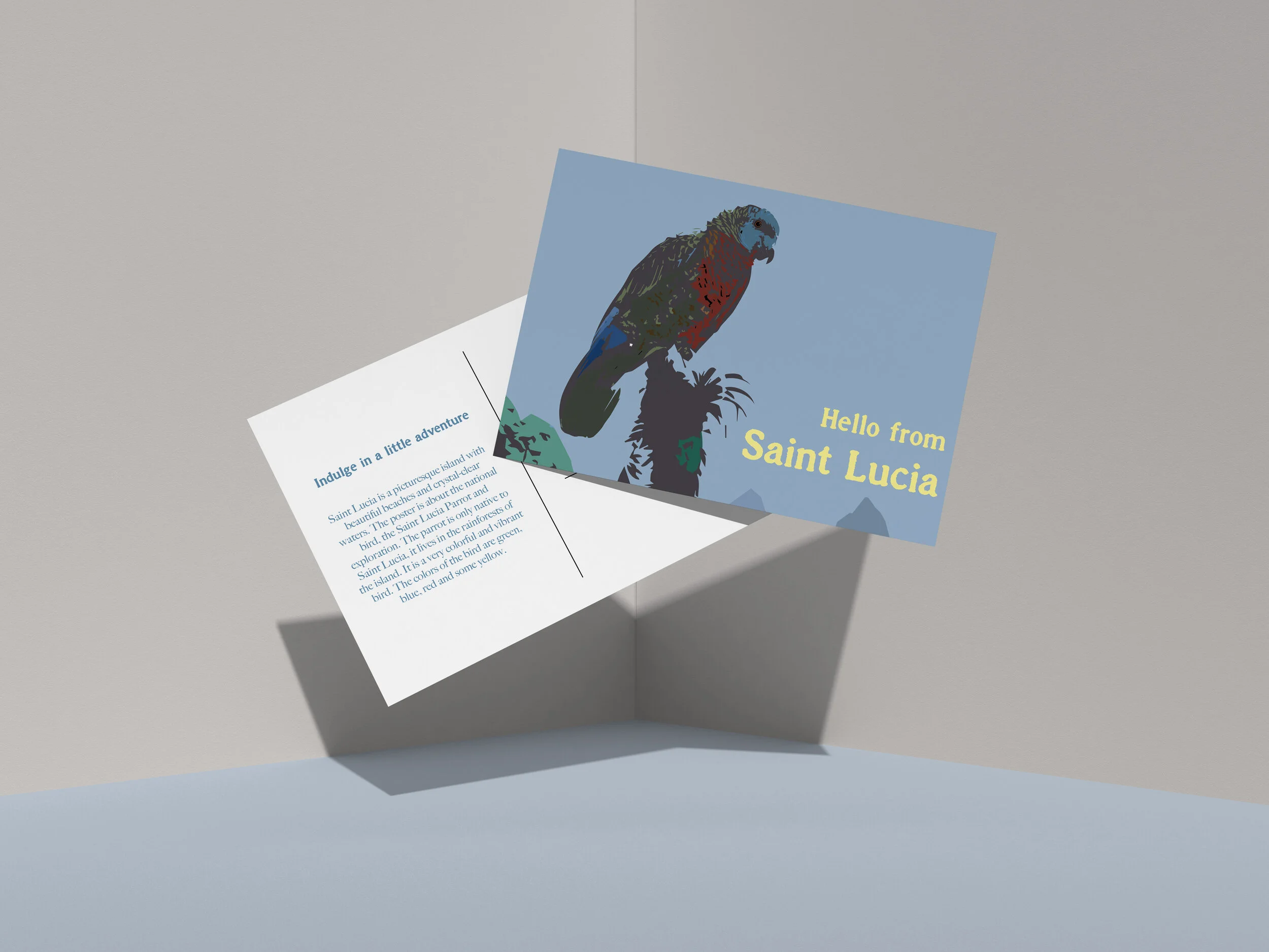 Saint Lucia Travel Concept