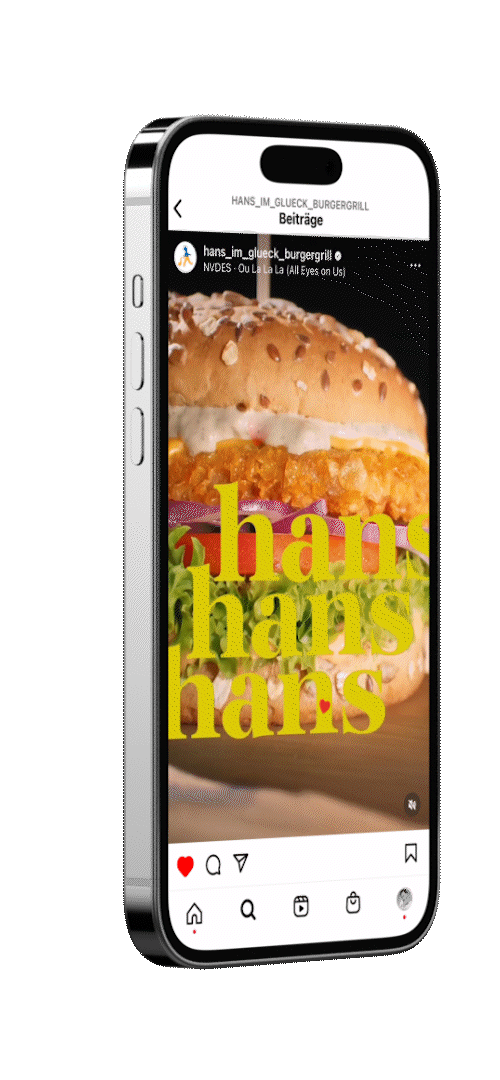 ein iPhone Mockup mit einem fertigen Video aus der Postproduktion