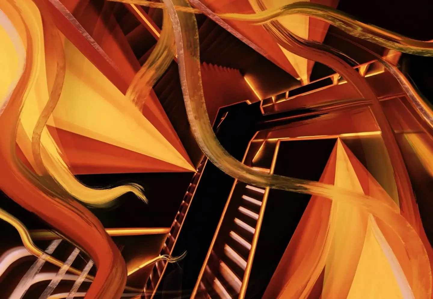 Tripping over stairways since 1967... 

#unstoppableobjectimmovableforce #lightinthedoorway #multimediumart #tyche