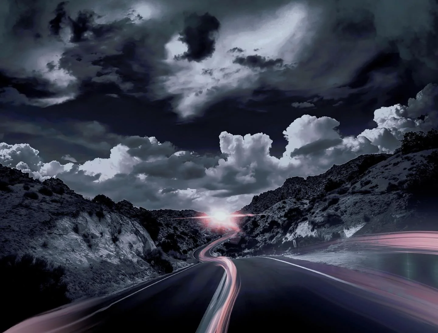 Lost highway in the midnight sun&hellip;

#scotfree #searchingforsparrows #multimediumart #tyche247