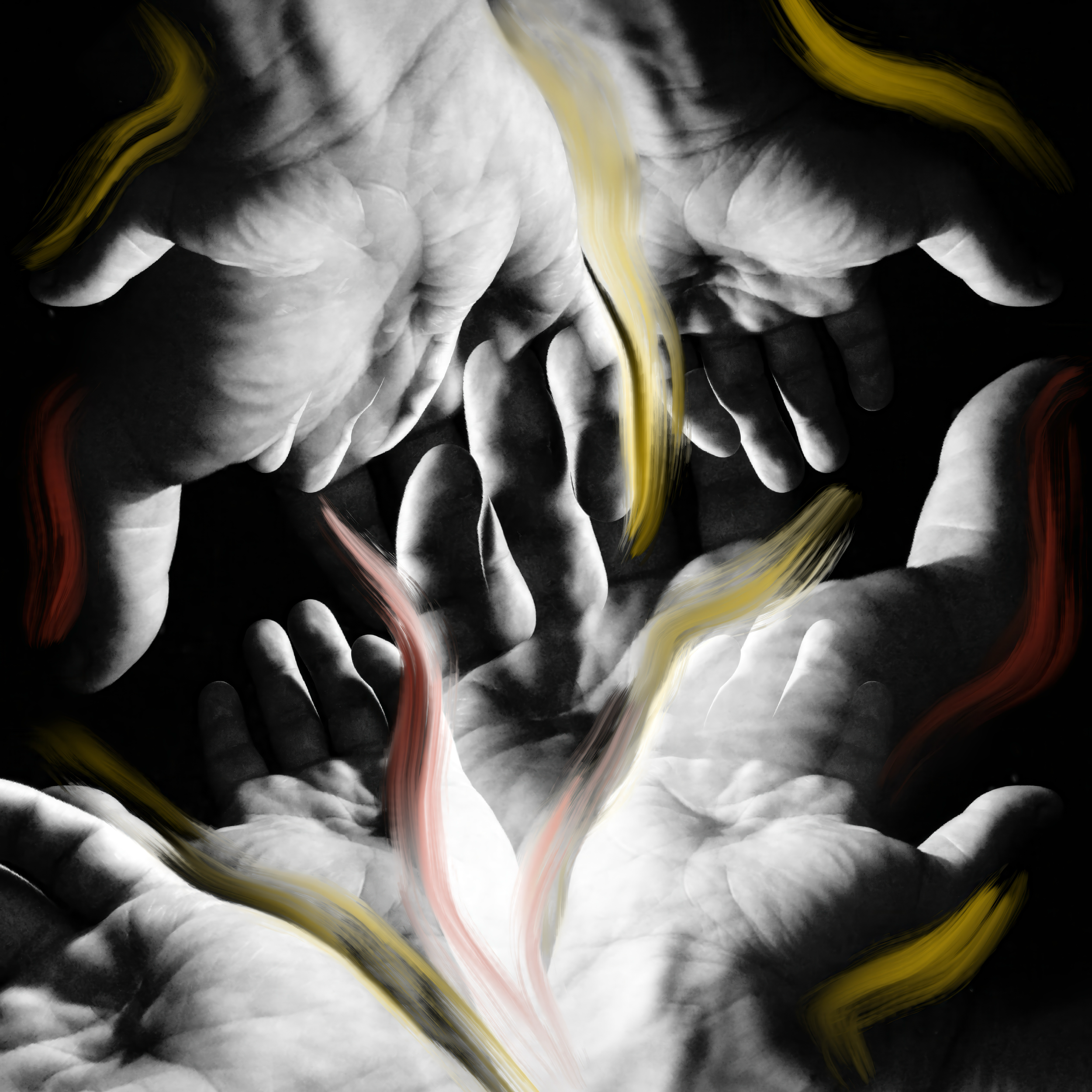 Hands Connected 24" x24"