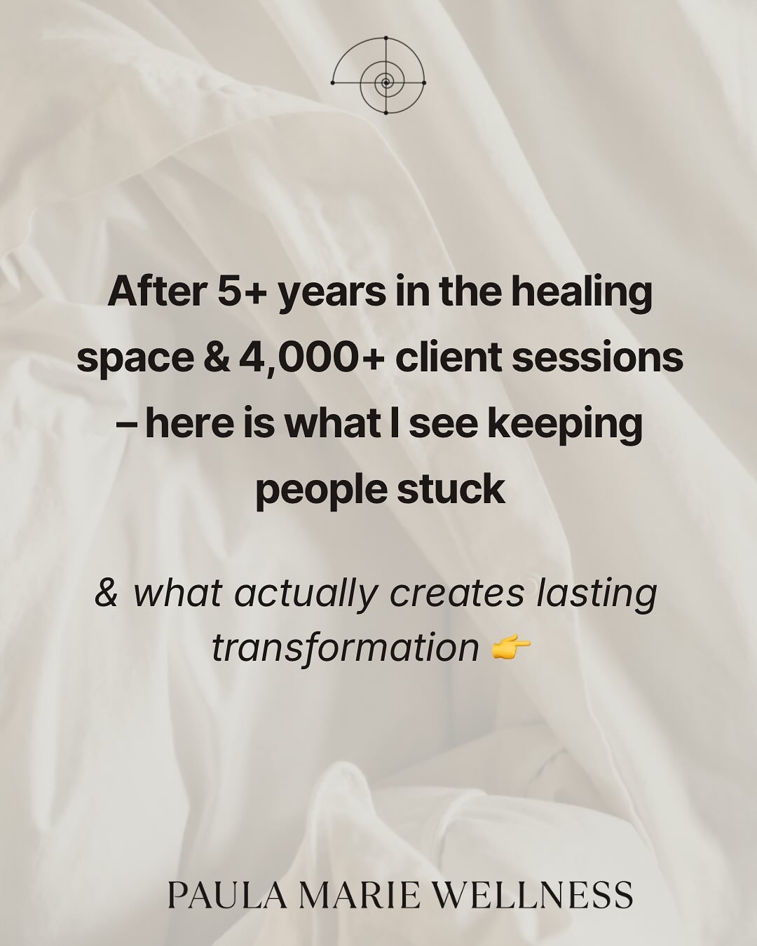 If there&rsquo;s one thing I&rsquo;ve learned after 5 years working in the healing space &amp; 4,000+ client sessions&hellip; 

Everyone is looking for a quick fix 

But it&rsquo;s consistency that actually creates the transformation you&rsquo;re aft