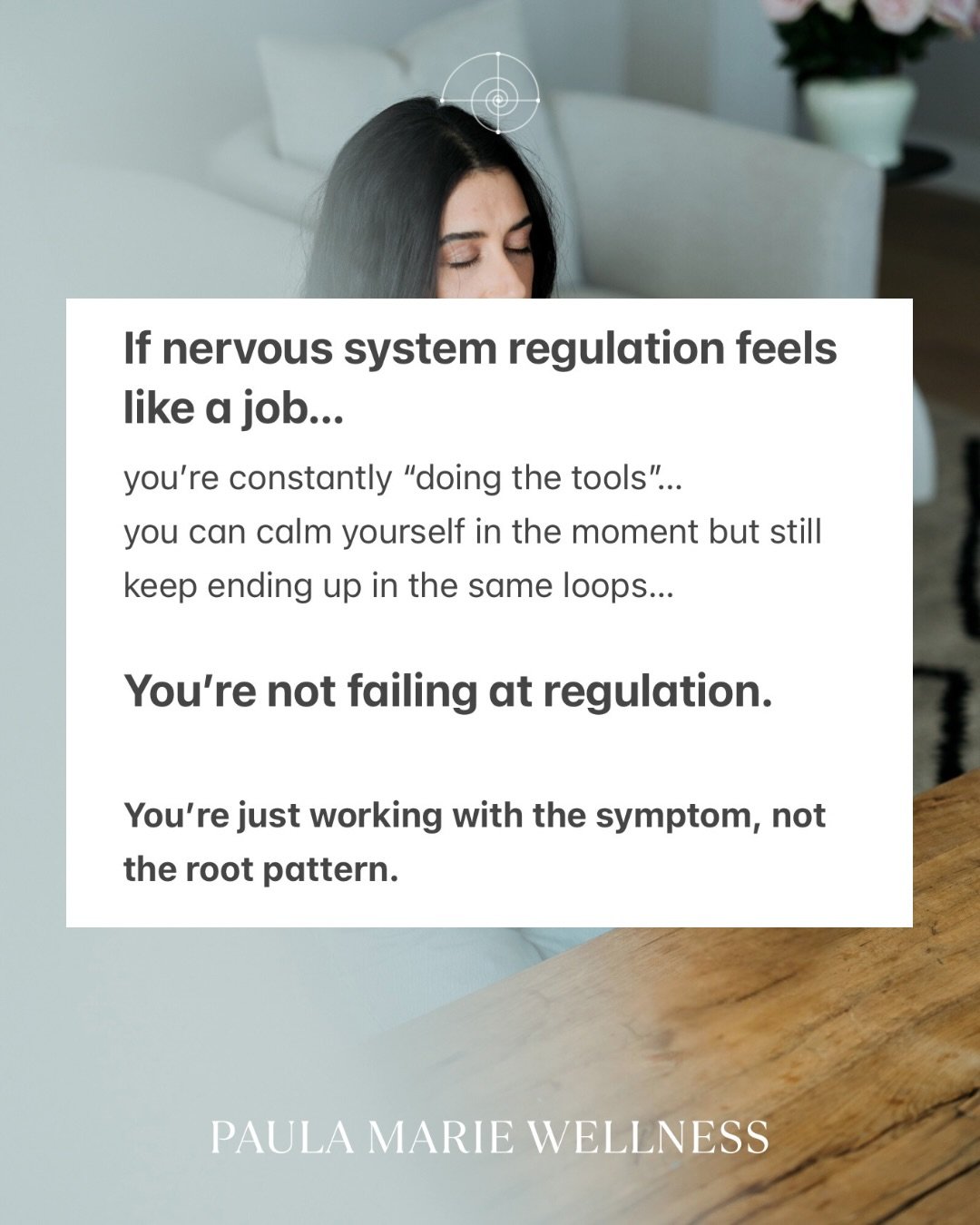 Regulation changes your state.
But patterns live in your body&rsquo;s memory.

Which means you can regulate all day&hellip;
and still be living inside the same survival wiring.

This is the gap most healing work never names.

And it&rsquo;s exactly w