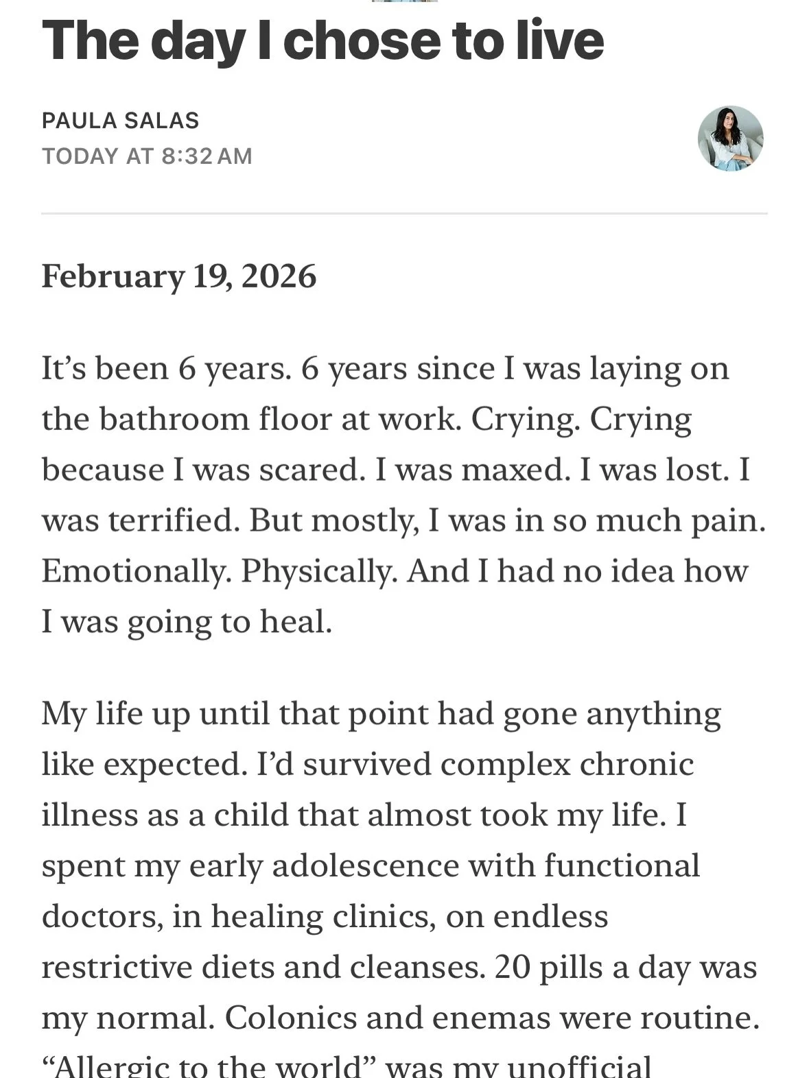 February 19, 2020 &mdash; the day my life forever changed. 

This wasn&rsquo;t my plan for the day. 

But in sitting here writing &amp; reflecting today, I knew my story needed to be shared. 

If you&rsquo;re feeling stuck in your healing. 
If you fe
