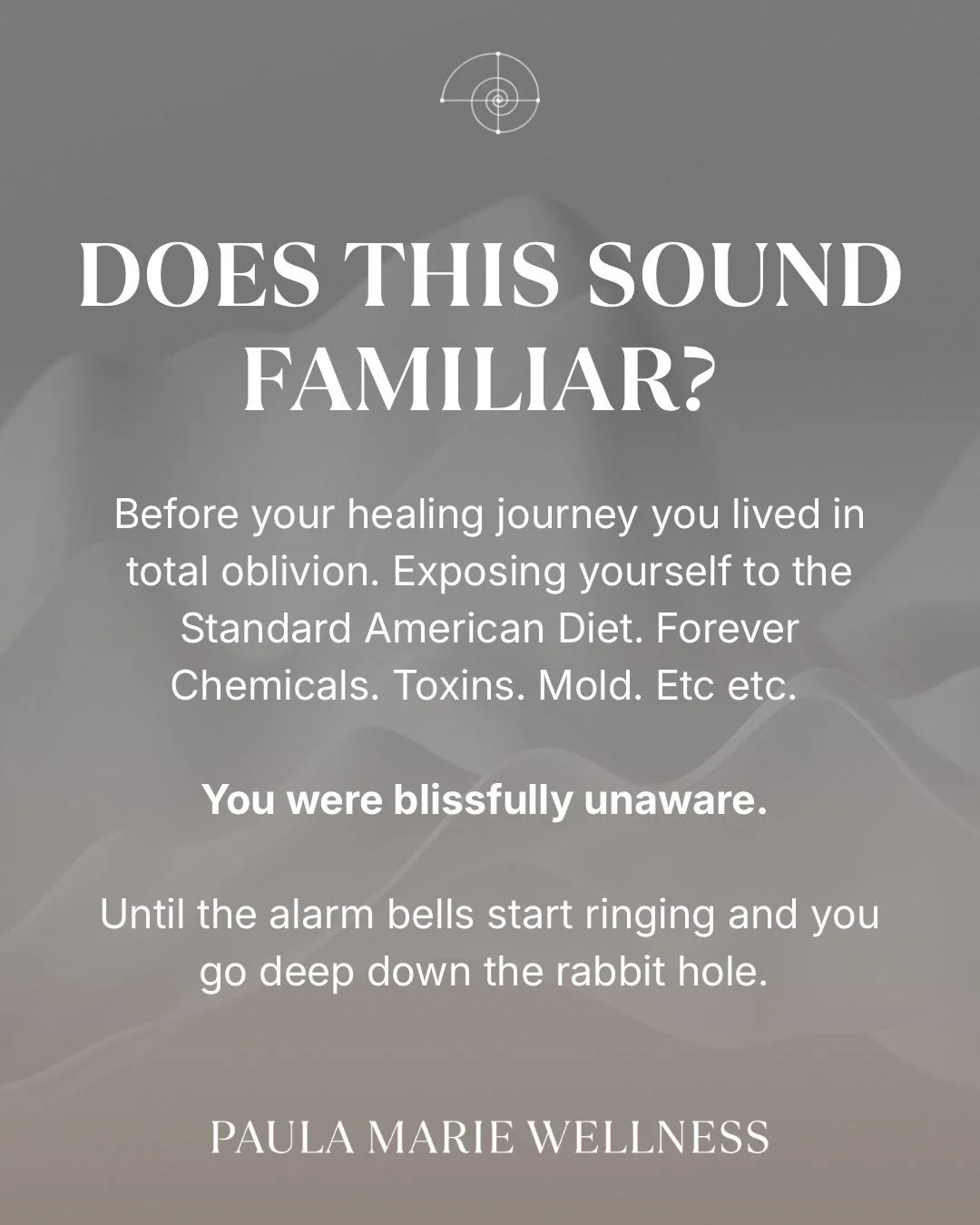 We go down healing in the name of health, but instead we end up locked in a prison of our own minds and bodies. 

The thing that we learned that once felt empowering now is keeping us tracked in a cycle of fear. 

We scan. Everywhere we go. We notice