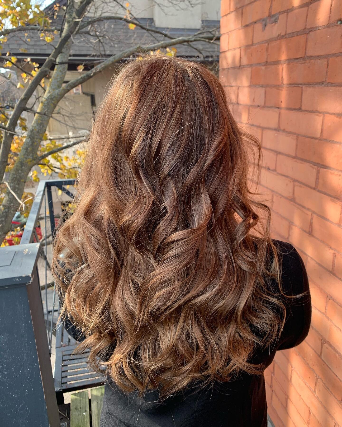 Full head of highlights and lowlights for fresh fall hair 🍂