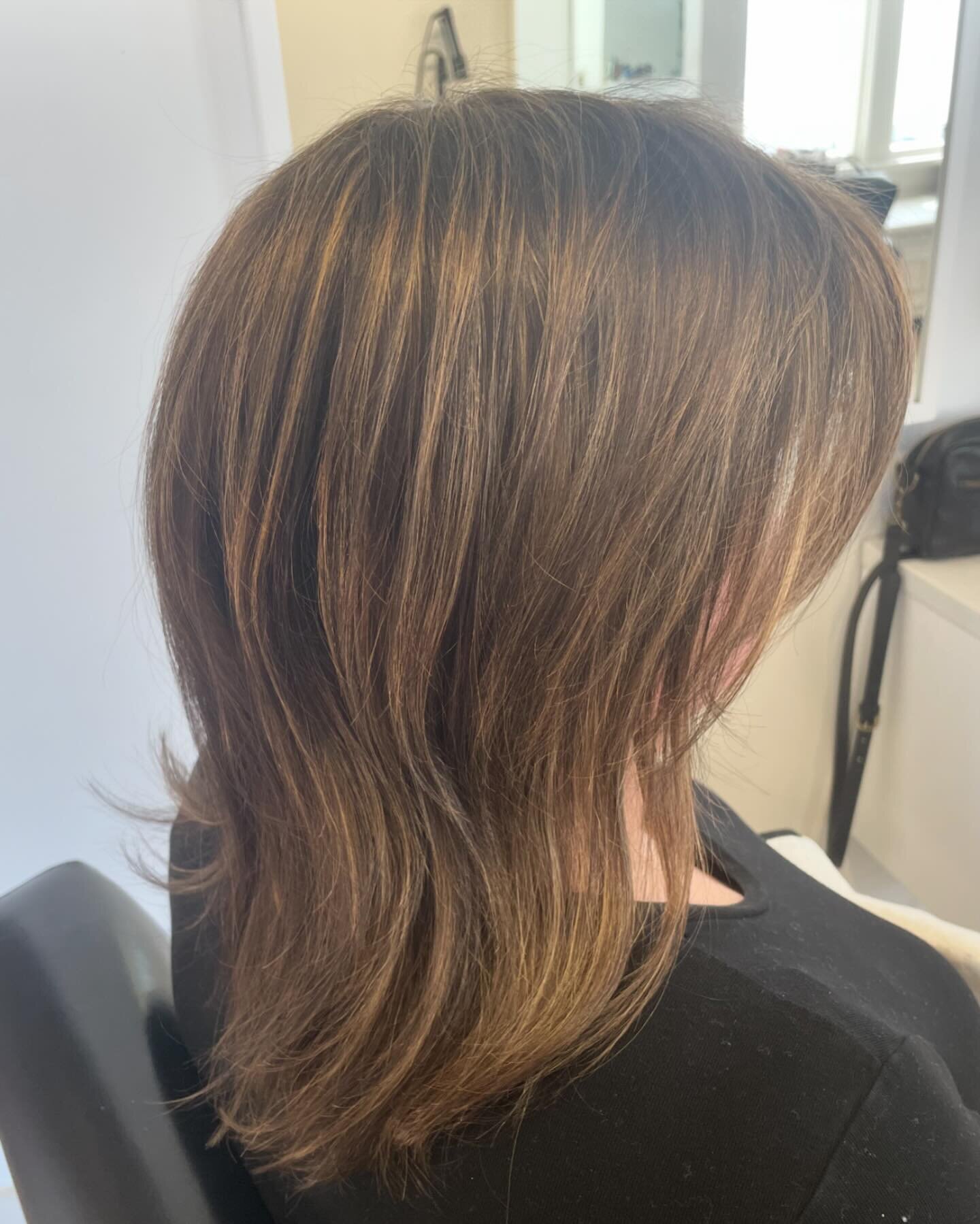 We changed up Joanna&rsquo;s hair today - she was feeling blah and gave me creative freedom to change her look- how&rsquo;d we do?:) we both loved the end result
