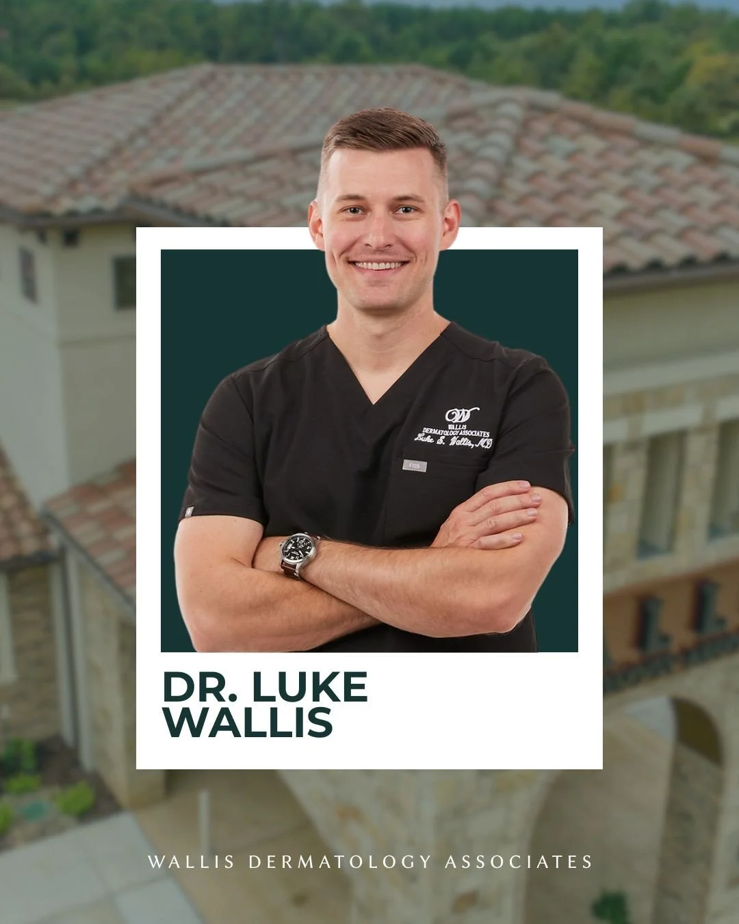 Meet Dr. Luke Wallis 👨&zwj;⚕️⁠
⁠
As Managing Partner of Wallis Dermatology Associates, Dr. Wallis brings a wealth of expertise and leadership to our team. A board-certified dermatologist and fellowship-trained Mohs micrographic surgeon, he specializ