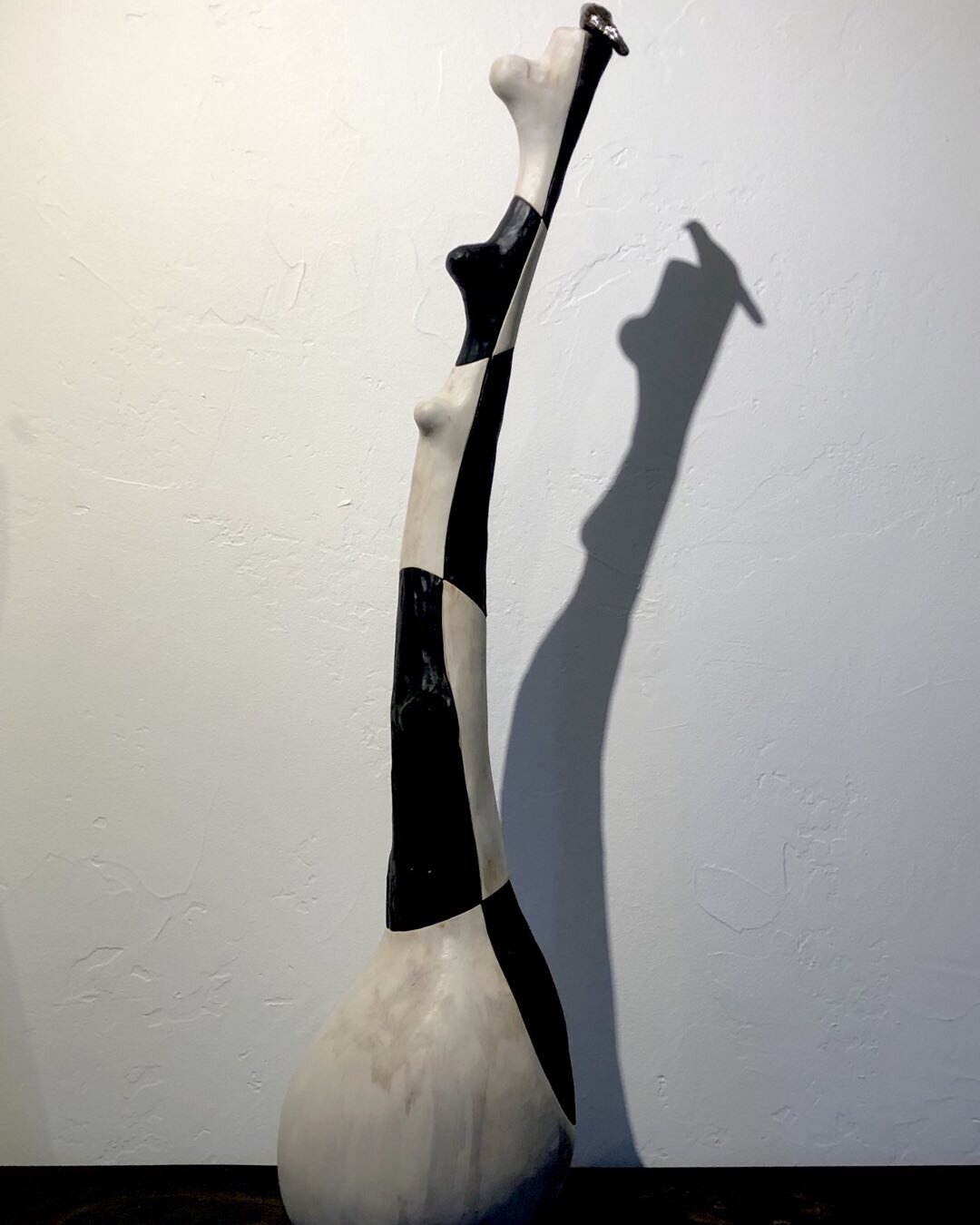 &ldquo;Tall Vessel&rdquo;
segmented Aspen &amp; ceramic bird.