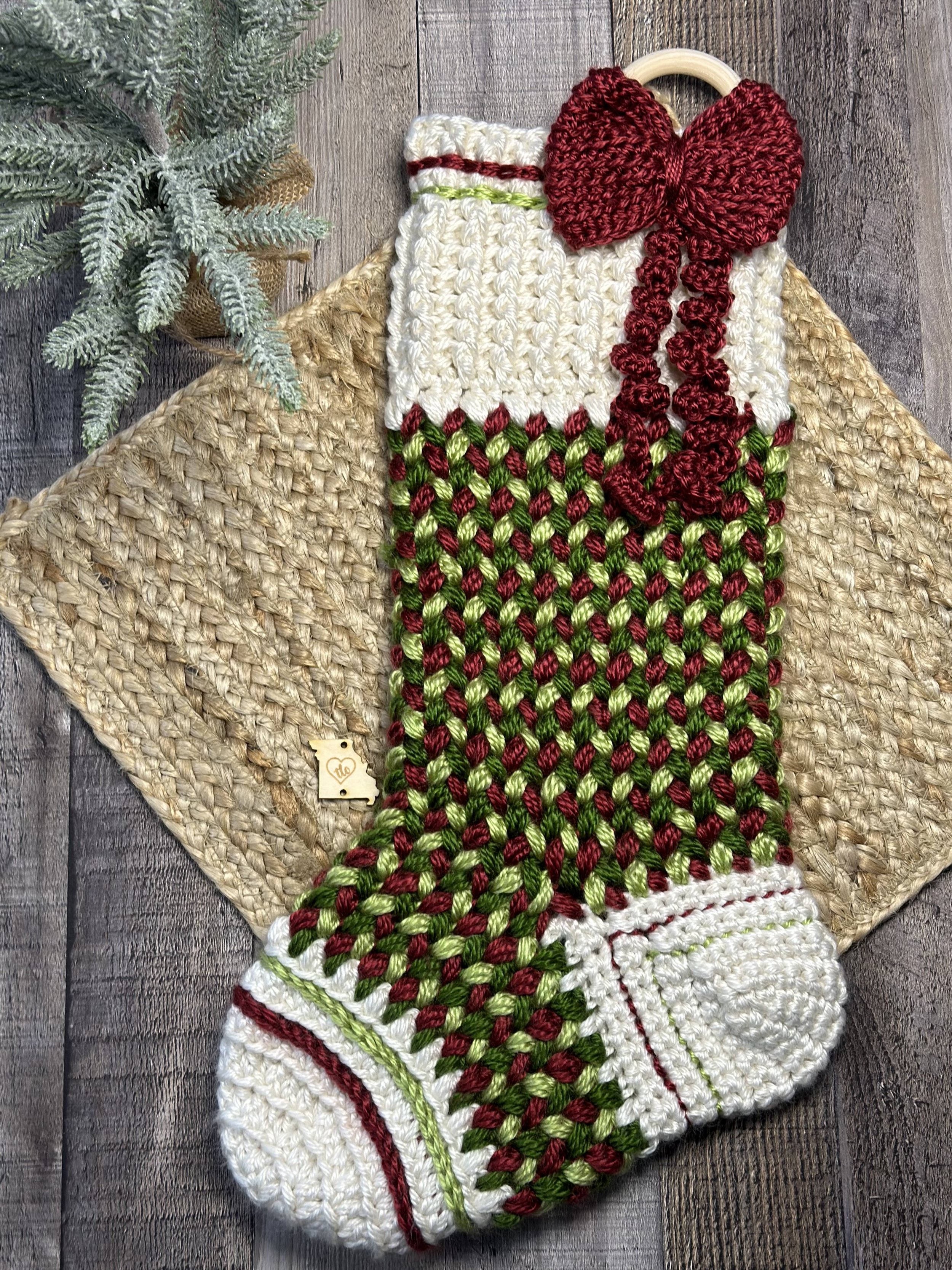 Tangled Stocking Crochet Pattern — tlcrochet