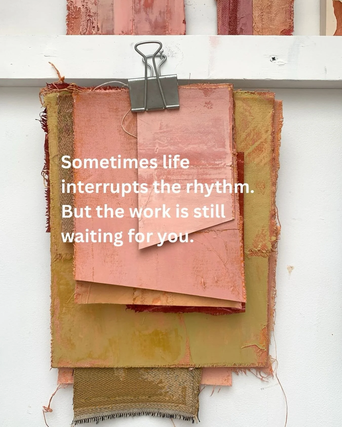 The last couple of weeks have felt busy and slightly out of rhythm. There&rsquo;s been graduation celebrations, family time and catching up with life&hellip; and I haven&rsquo;t been in the studio as much as usual.

In the past, I think I would have 
