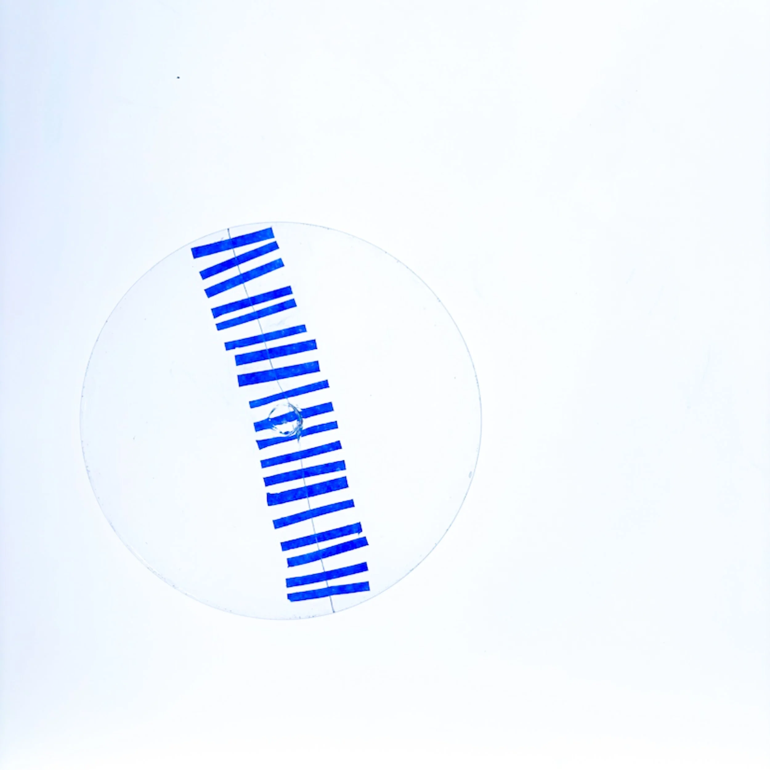 blue stitches