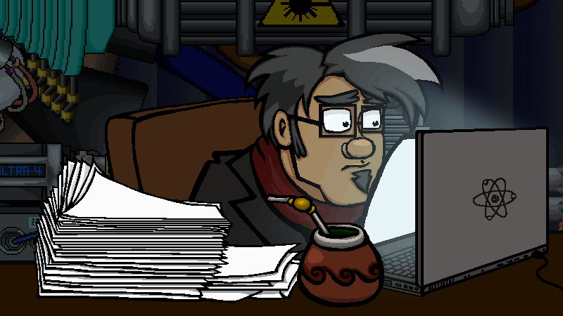 Paperwork animation for opening cutscene sketch