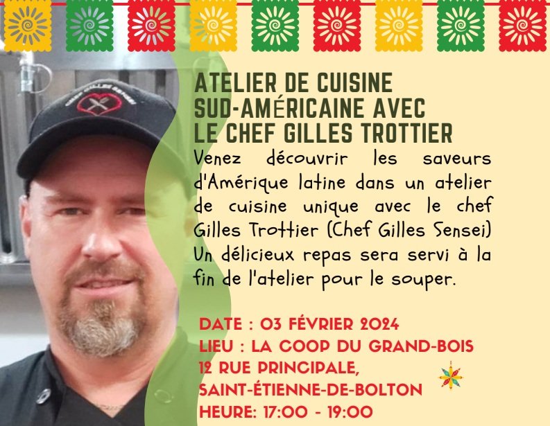 Atelier de cuisine sud-américaine