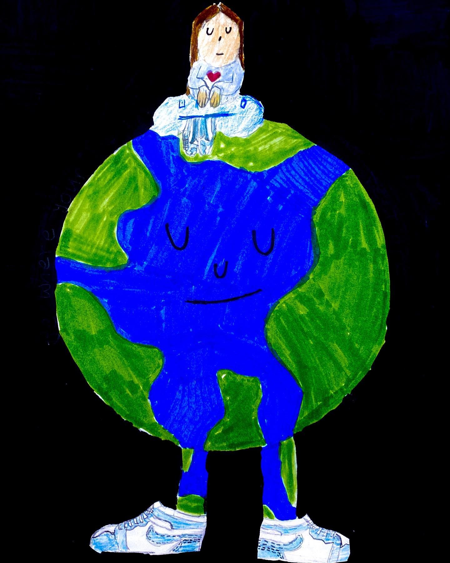 &ldquo;The Earth is&hellip; where we are,&rdquo; drawing by a fifth grader