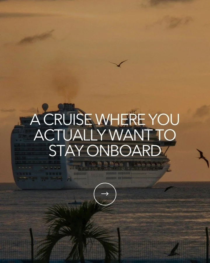 Most cruises feel like moving from one destination to another.

 Explora flips that. The ship becomes home. The ports become the excursions.

Your suite is spacious enough to actually live in. Restaurant-quality dining at every sitting. 

No buffet l