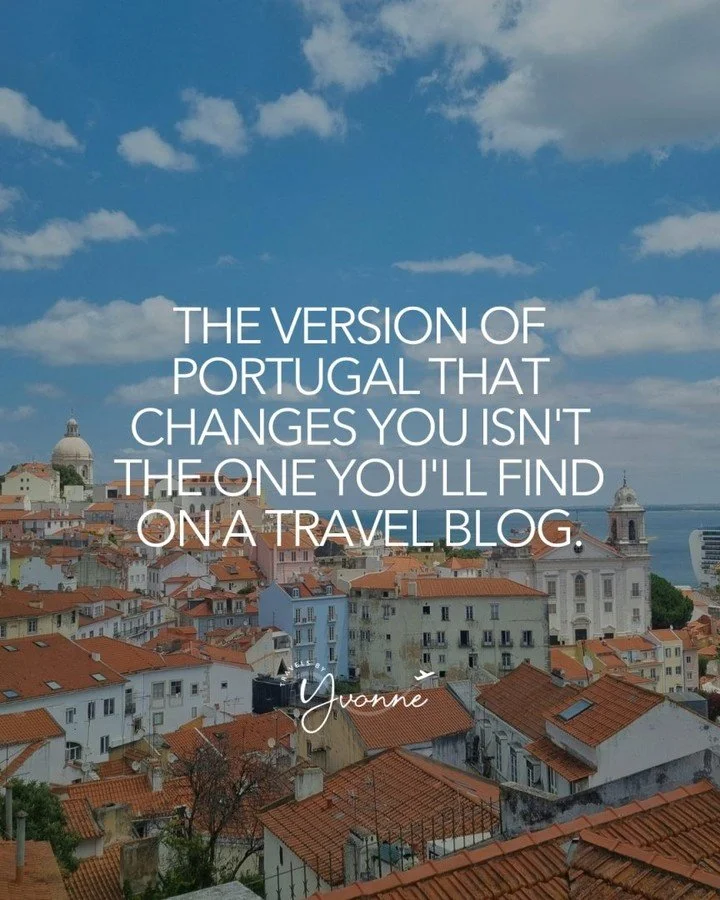 Travel blogs show you: bucket list checkboxes. The Past&eacute;is de Nata. Tram 28.

The Ribeira at sunset. Perfectly photogenic. Perfectly generic. Everyone's done it.

What they miss: the neighborhood caf&eacute; where the owner knows regulars 